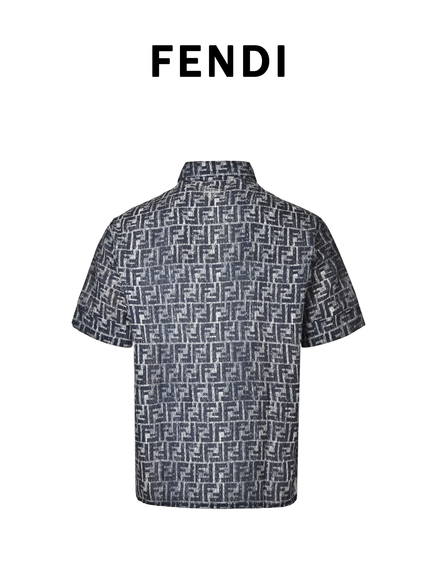 Fendi 芬迪 全幅FF短袖衬衫 定制棉麻混纺面料-莆田鞋,莆田鞋货源,高仿鞋,高仿鞋货源,安福档口,莆田高仿鞋,莆田鞋批发,高仿鞋批发,莆田高仿运动鞋,高仿运动鞋,莆田运动鞋 Fendi 芬迪 全幅FF短袖衬衫 定制棉麻混纺面料