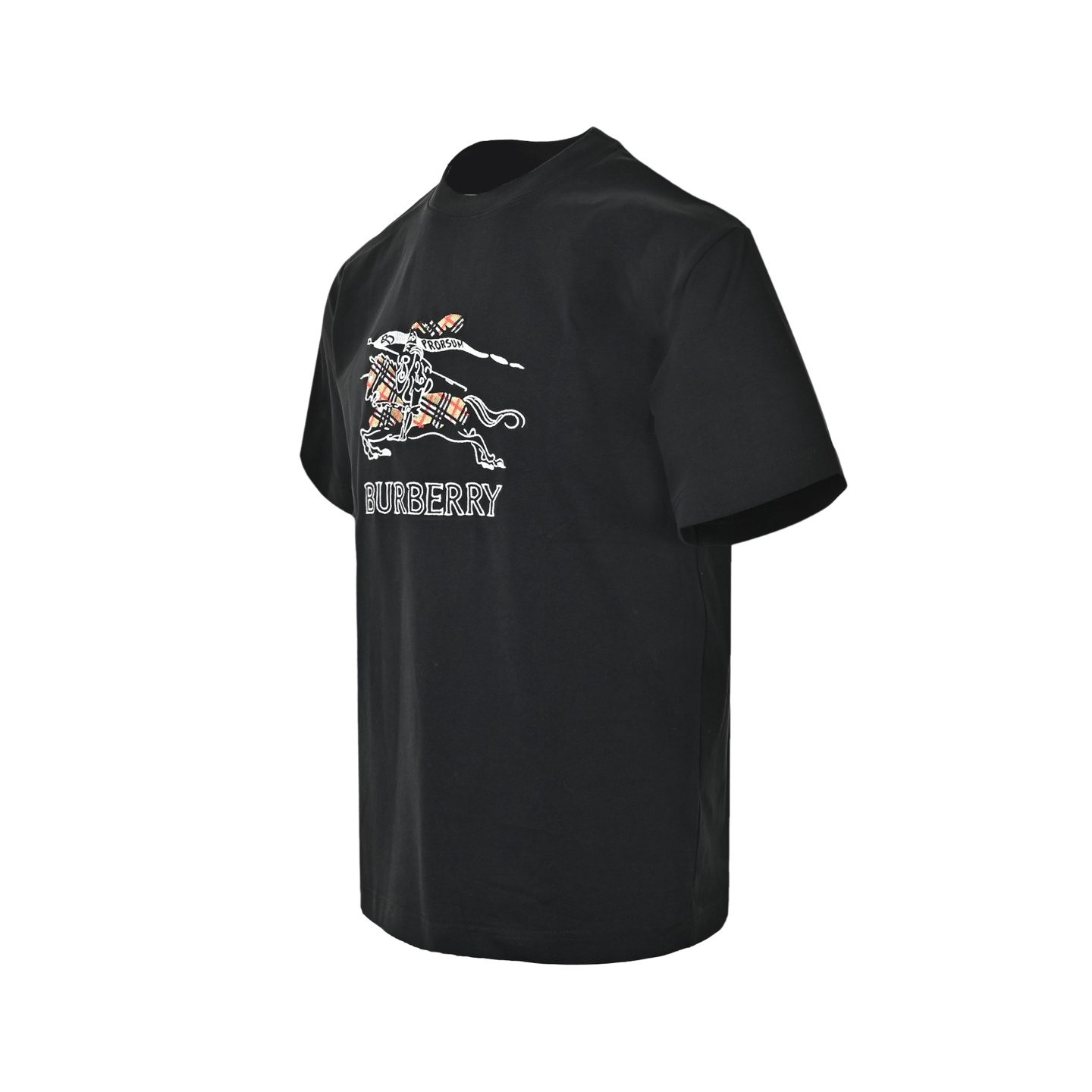 BURBERRY巴宝莉 格纹骑士战马刺绣短袖T恤-Top High Quatity Cheap Sneakers Fashion Clothing Clothes Bags handbags Shoes of all Brand wholesale With The best Quality And Beautiful Price from China Factory Chinese suppliers wholesaler seller BURBERRY巴宝莉 格纹骑士战马刺绣短袖T恤