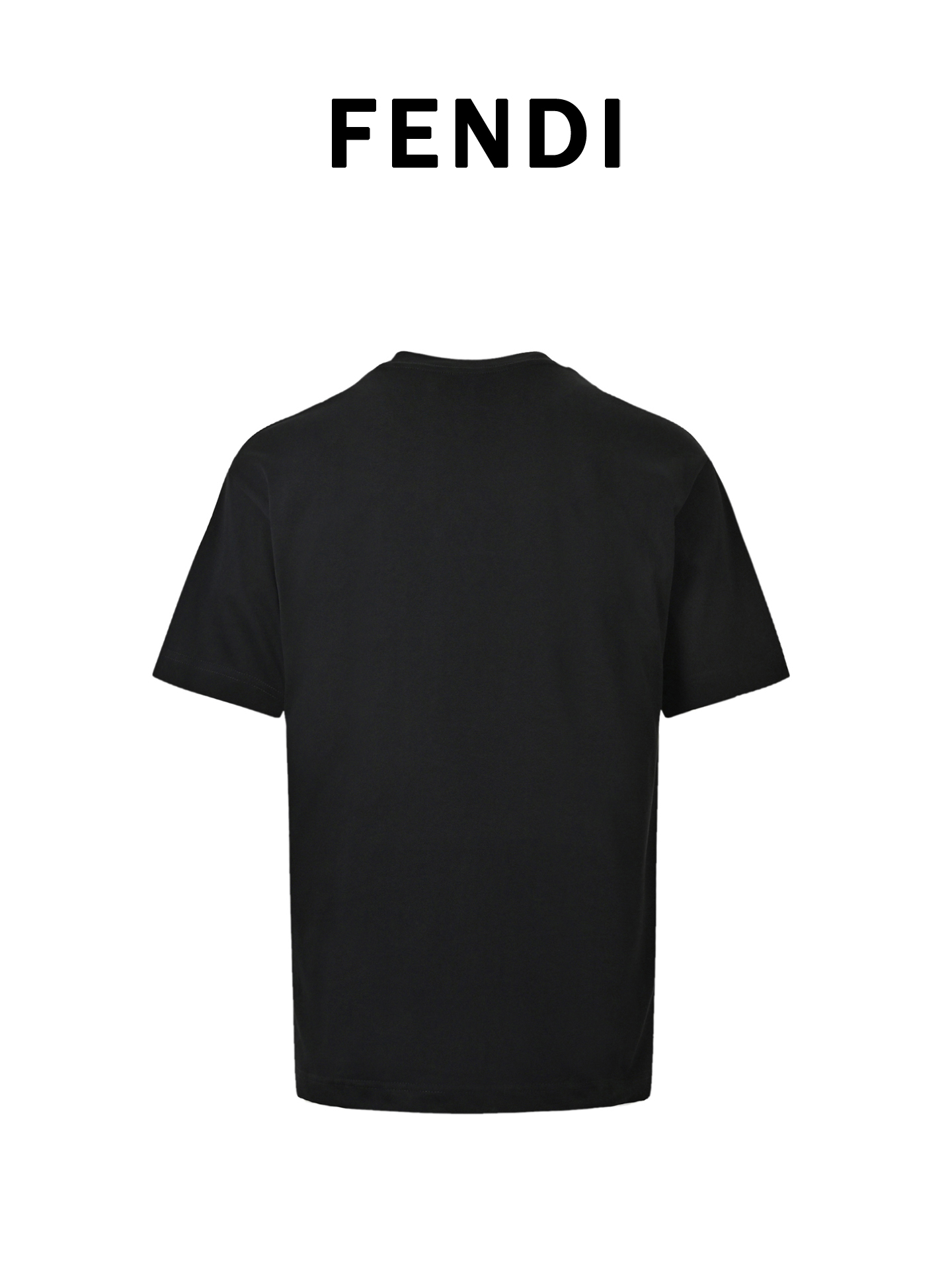 FENDI芬迪FD 领口双F刺绣短袖T恤-Chinese UA Cheap High Quatity Brand Clothes Bags handbags Sneakers wholesale wholesaler seller from China Factory suppliers Fashion Clothing Shoes best Quality Beautiful Price FENDI芬迪FD 领口双F刺绣短袖T恤