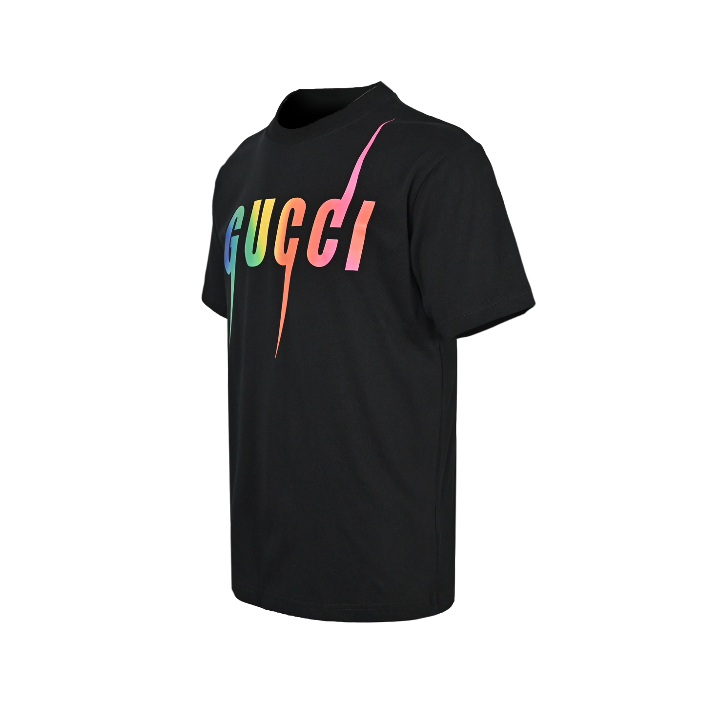 Gucci/古驰 23ss 渐变闪电字母印花短袖-Chinese UA Cheap High Quatity Brand Clothes Bags handbags Sneakers wholesale wholesaler seller from China Factory suppliers Fashion Clothing Shoes best Quality Beautiful Price Gucci/古驰 23ss 渐变闪电字母印花短袖