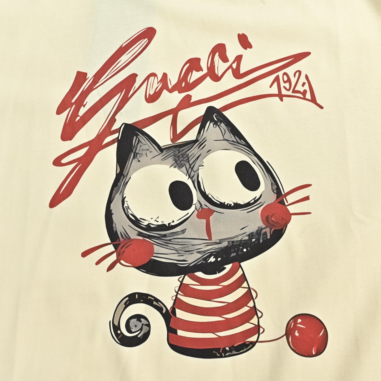 Gucci/古驰 卡通系列印花短袖 猫咪印花