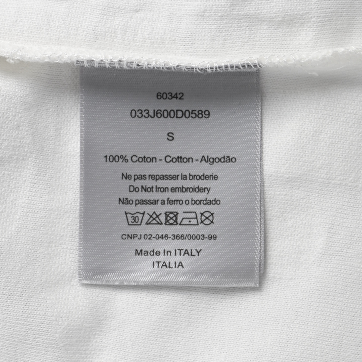 Dior 迪奥 Obliave 满幅毛巾刺绣短袖