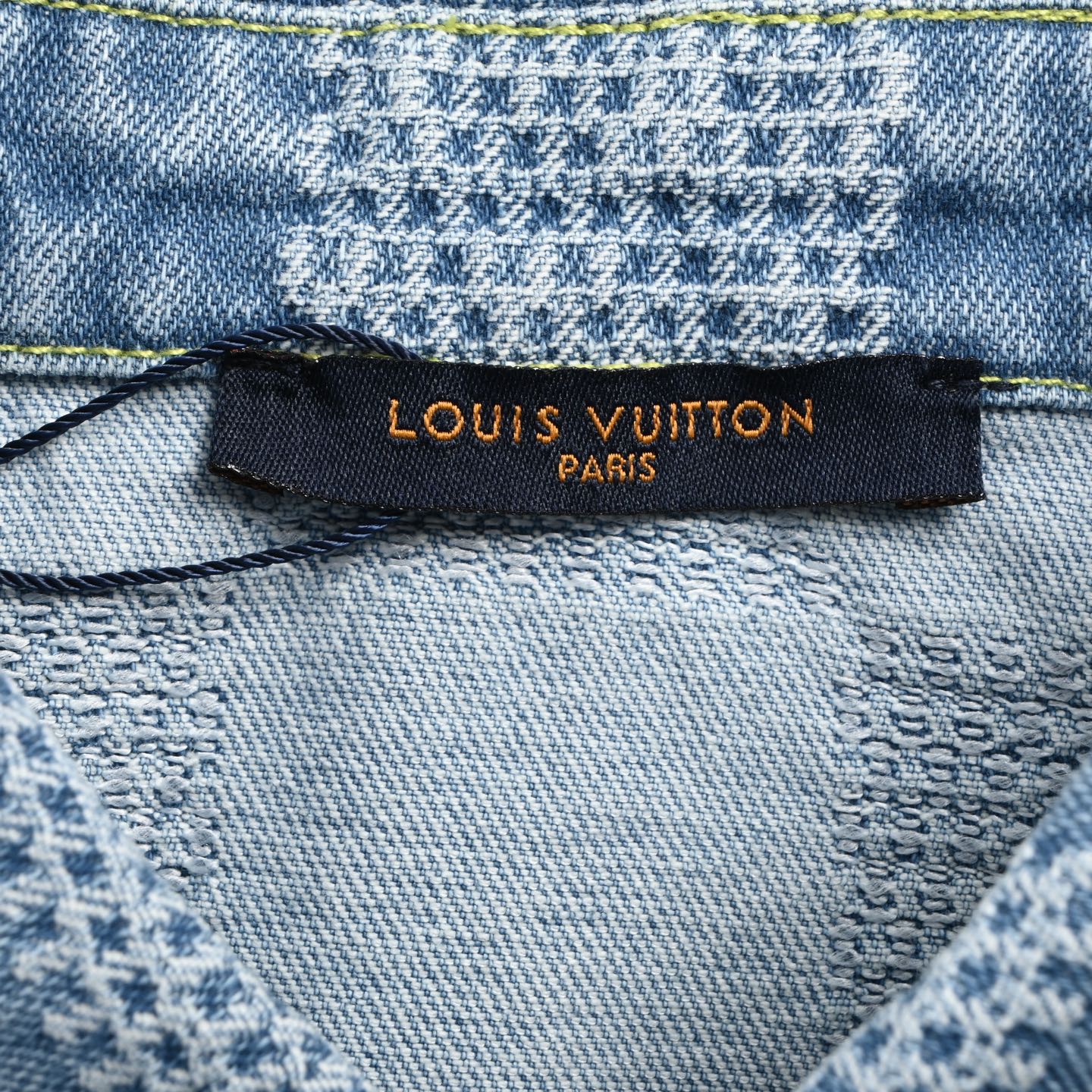 Louis Vuitton 路易威登 25ss满幅棋盘格套装牛仔短袖衬衫