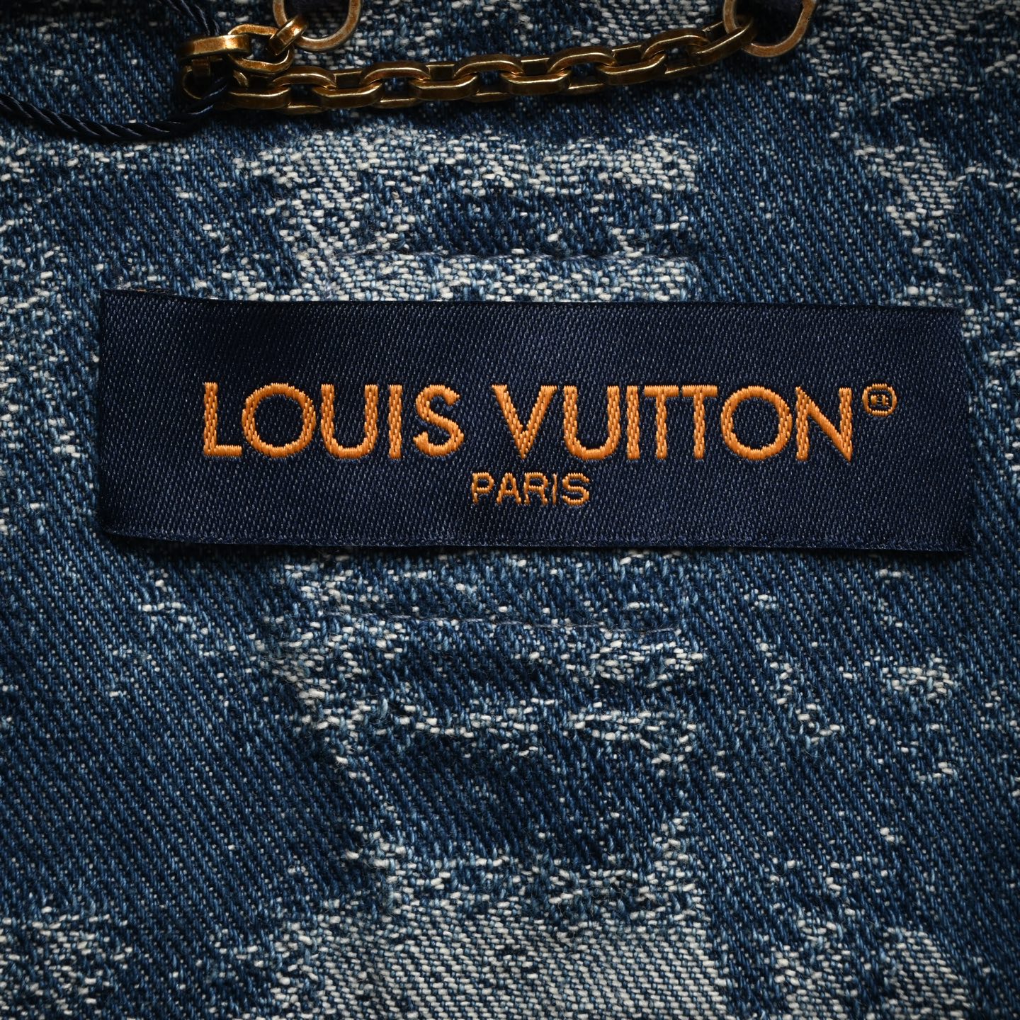 Louis Vuitton/路易威登 老花标识渐变牛仔短袖衬衫 Louis Vuitton/路易威登 老花标识渐变牛仔短袖衬衫