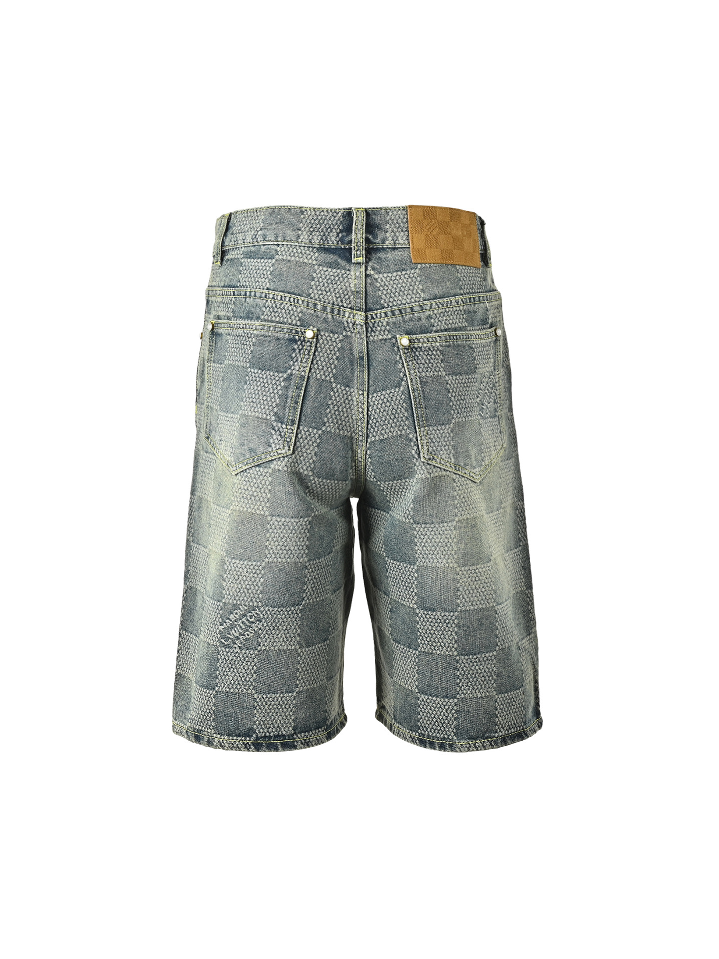 Louis Vuitton 路易威登 25ss棋盘格套装牛仔短裤