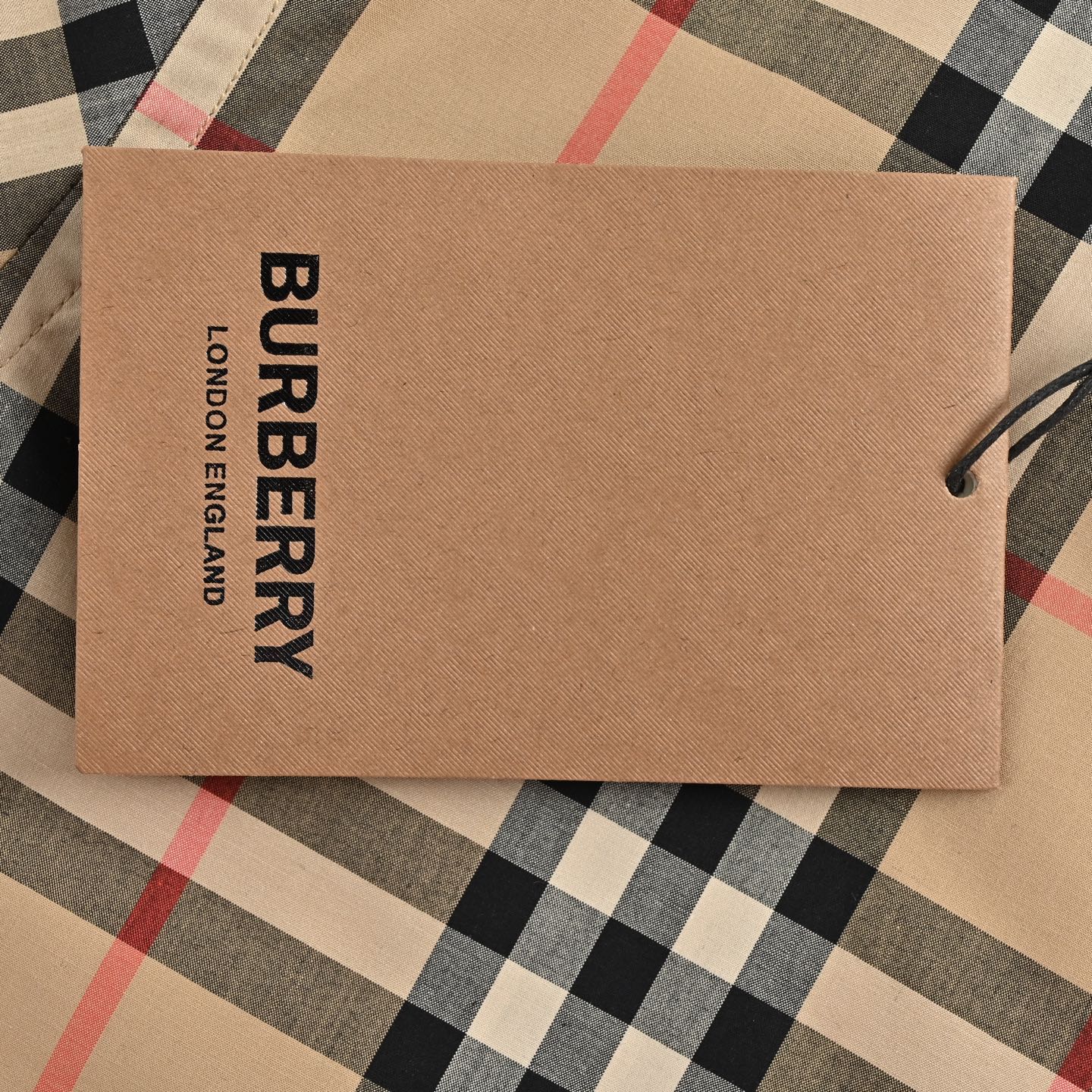Burberry 巴宝莉 经典格纹衬衫短袖 男士新款斜格纹棉绸府短袖衬衫
