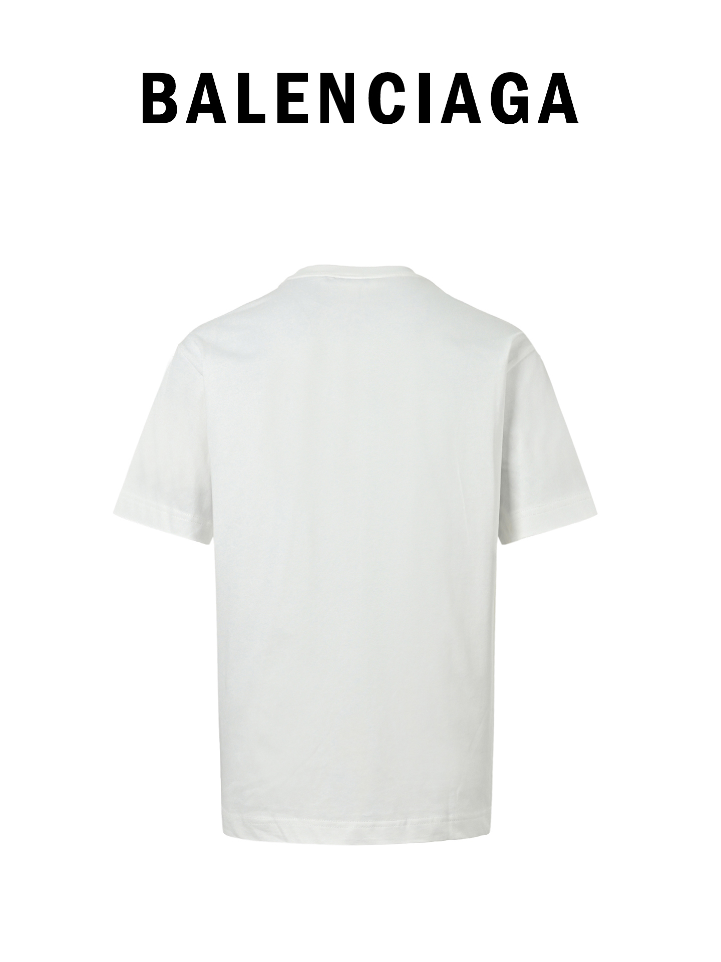 Balenciaga巴黎世家模糊可乐喷漆圆领短袖