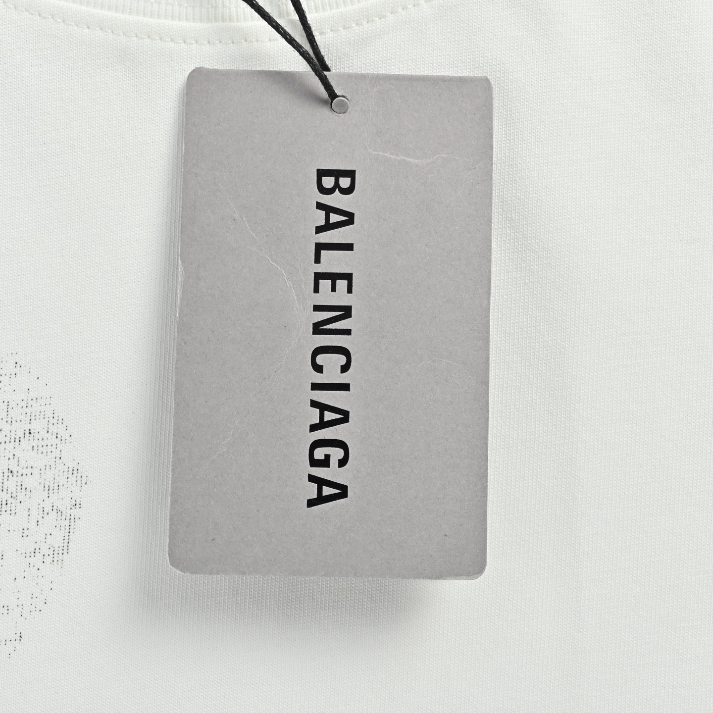 Balenciaga巴黎世家模糊可乐喷漆圆领短袖