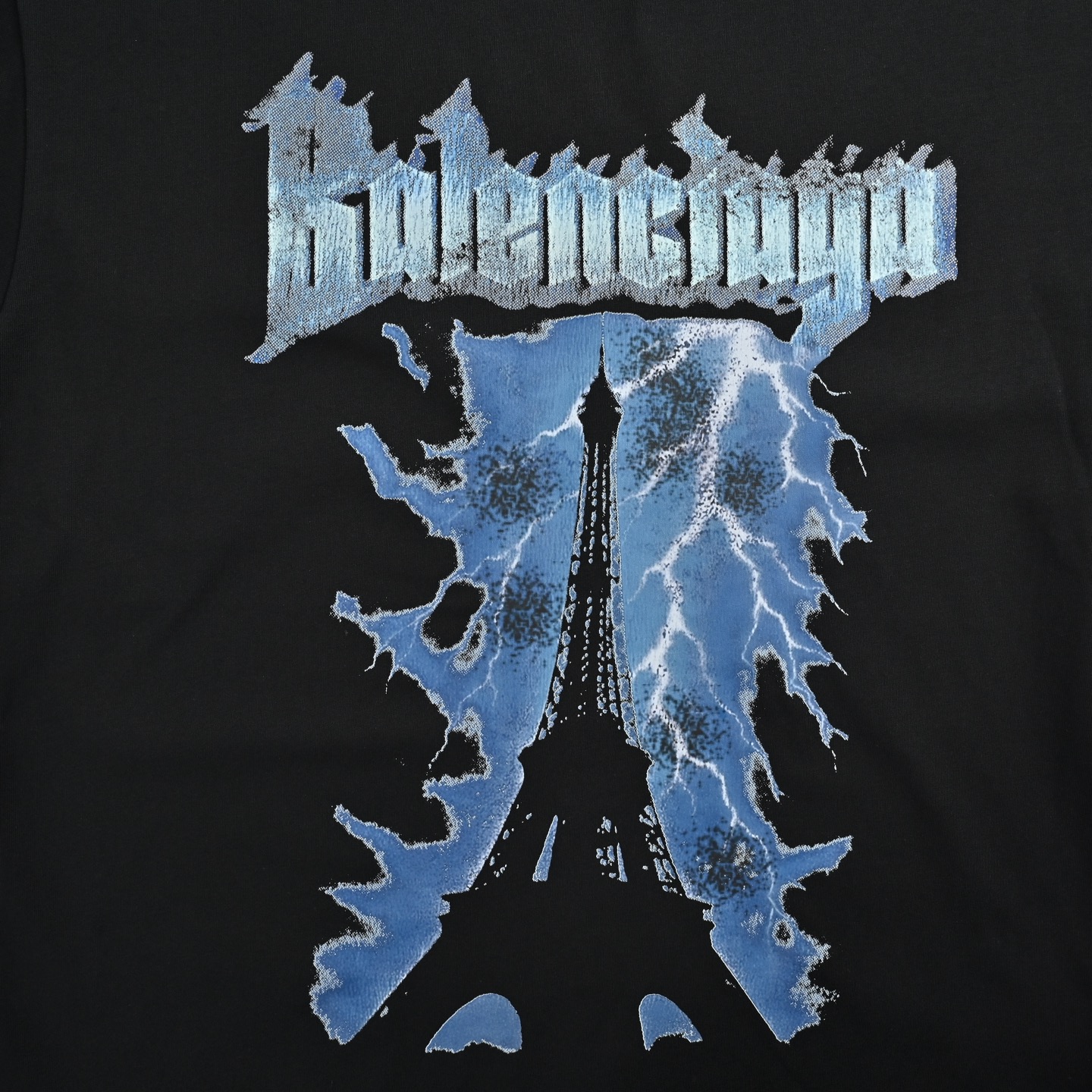 Balenciaga巴黎世家 铁塔印花做旧短袖-Chinese UA Cheap High Quatity Brand Clothes Bags handbags Sneakers wholesale wholesaler seller from China Factory suppliers Fashion Clothing Shoes best Quality Beautiful Price Balenciaga巴黎世家 铁塔印花做旧短袖