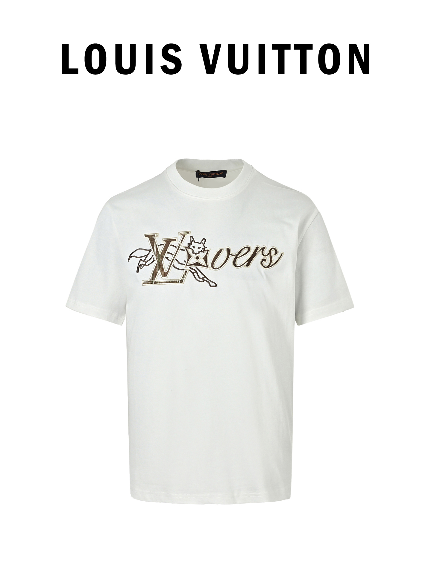 Louis Vuitton/路易威登 26ss 狐狸字母刺绣短袖 Louis Vuitton/路易威登 26ss 狐狸字母刺绣短袖