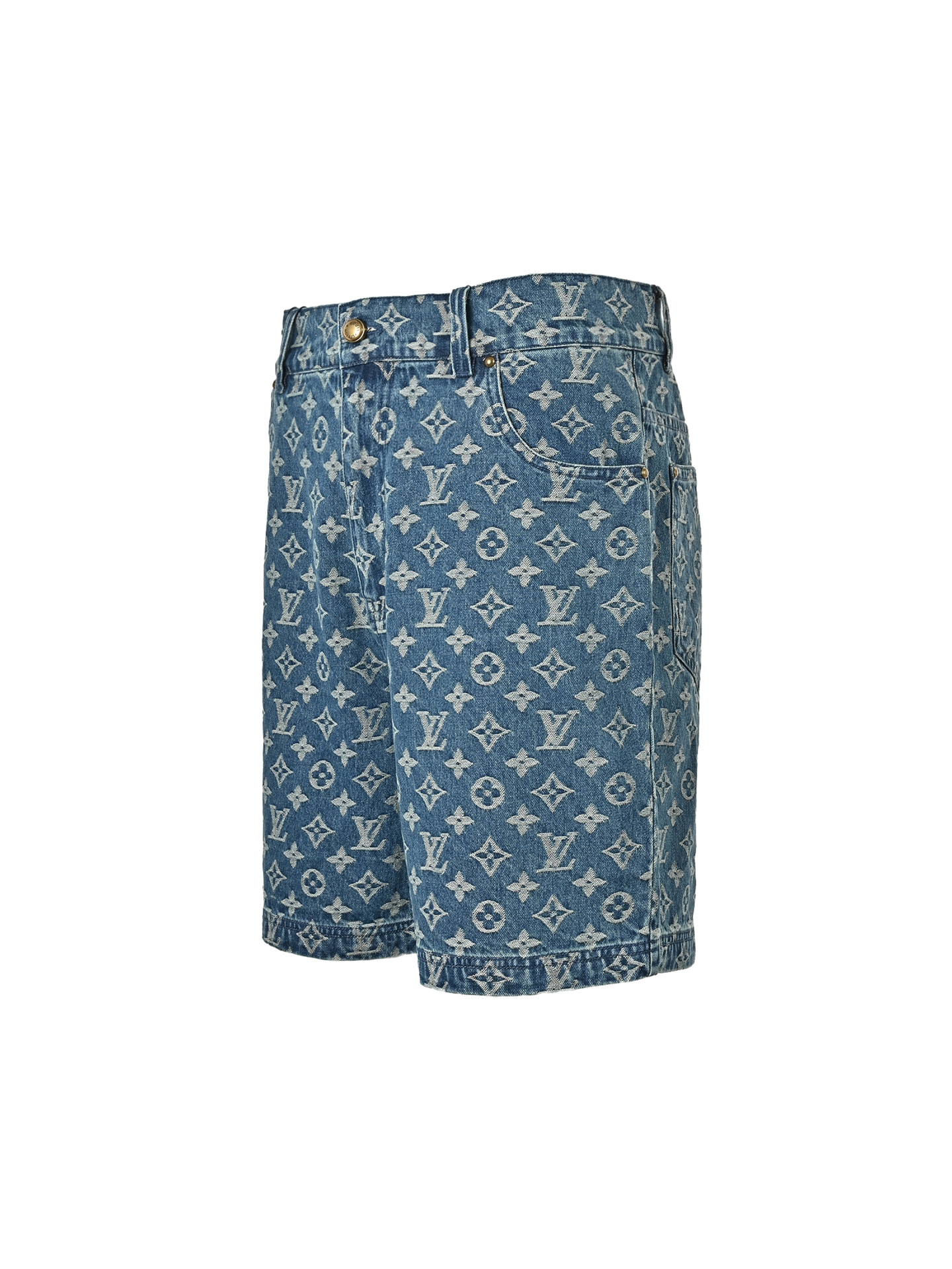 Louis Vuitton/路易威登 满印老花牛仔短裤