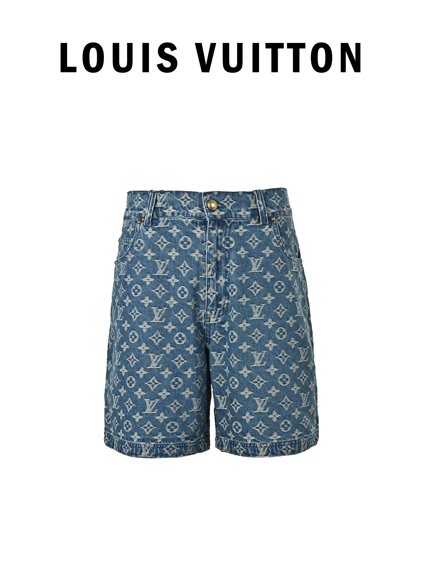 Louis Vuitton/路易威登 满印老花牛仔短裤