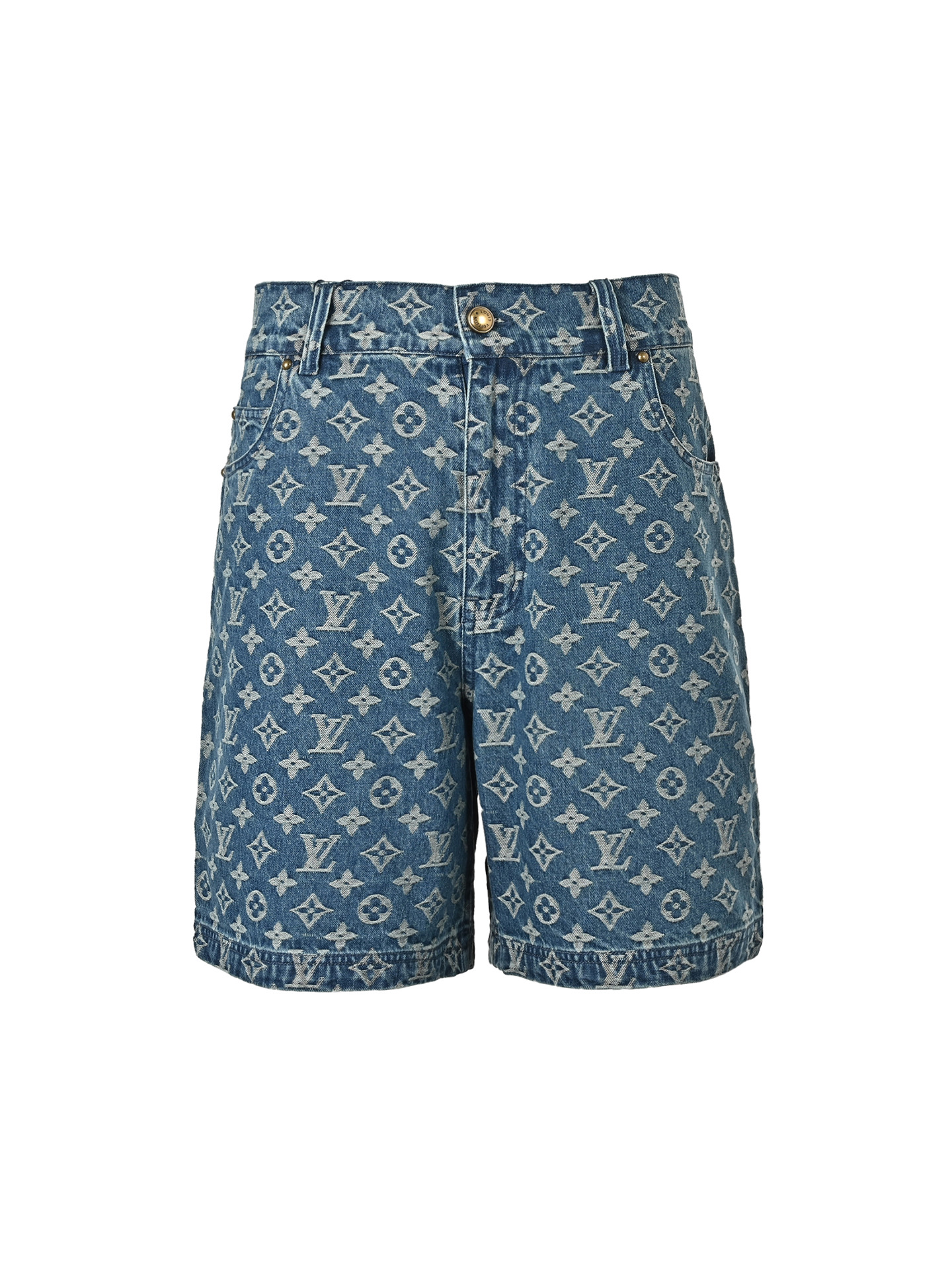 Louis Vuitton/路易威登 满印老花牛仔短裤