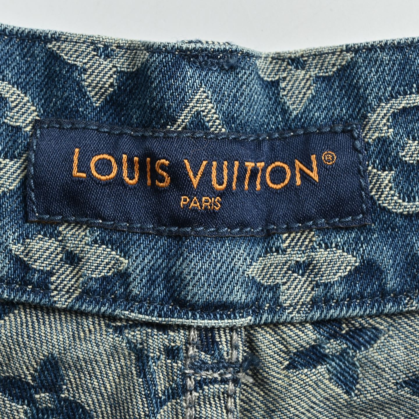 Louis Vuitton/路易威登 满印老花牛仔短裤