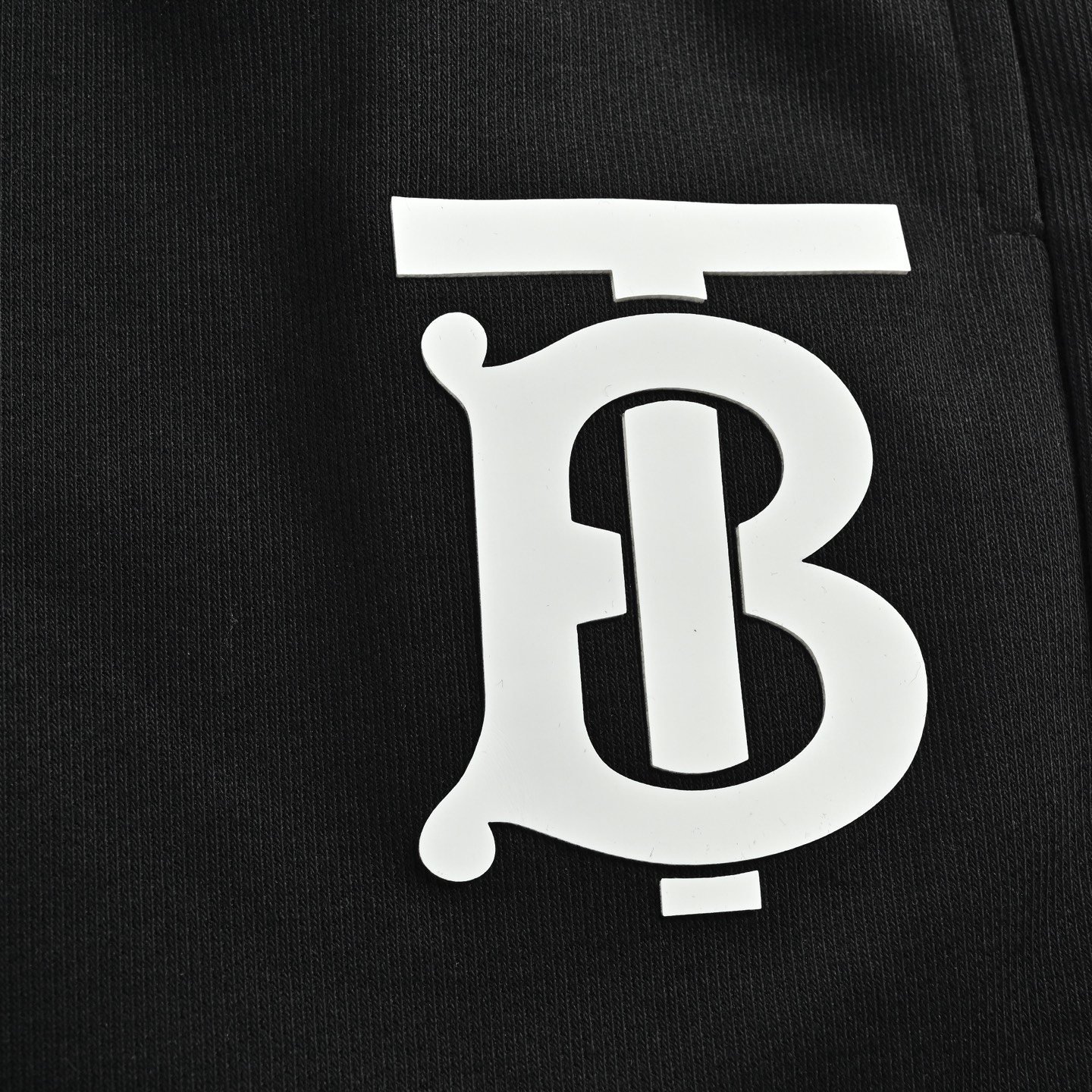 Burberry/巴宝莉 24FW 经典压胶LOGO短裤 B字压胶 黑