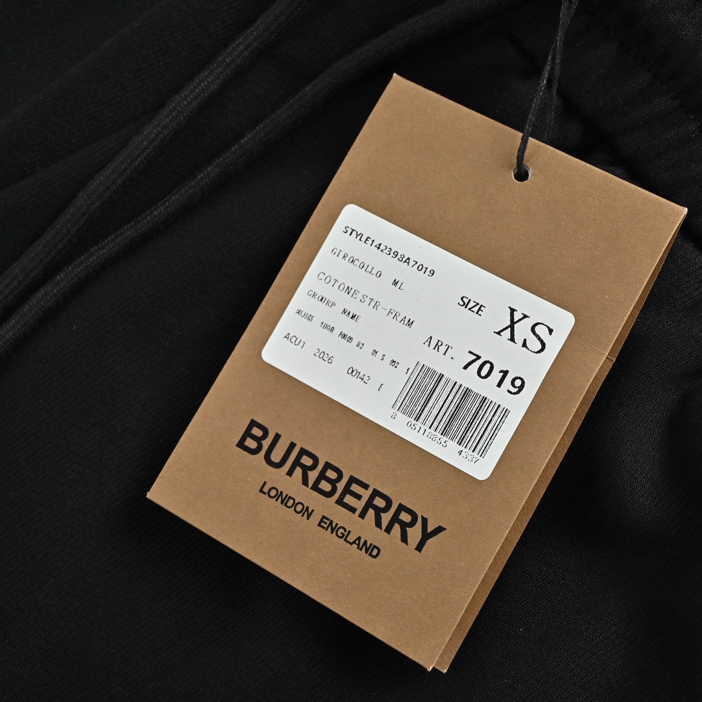 Burberry/巴宝莉 24FW 经典压胶LOGO短裤 B字压胶 黑