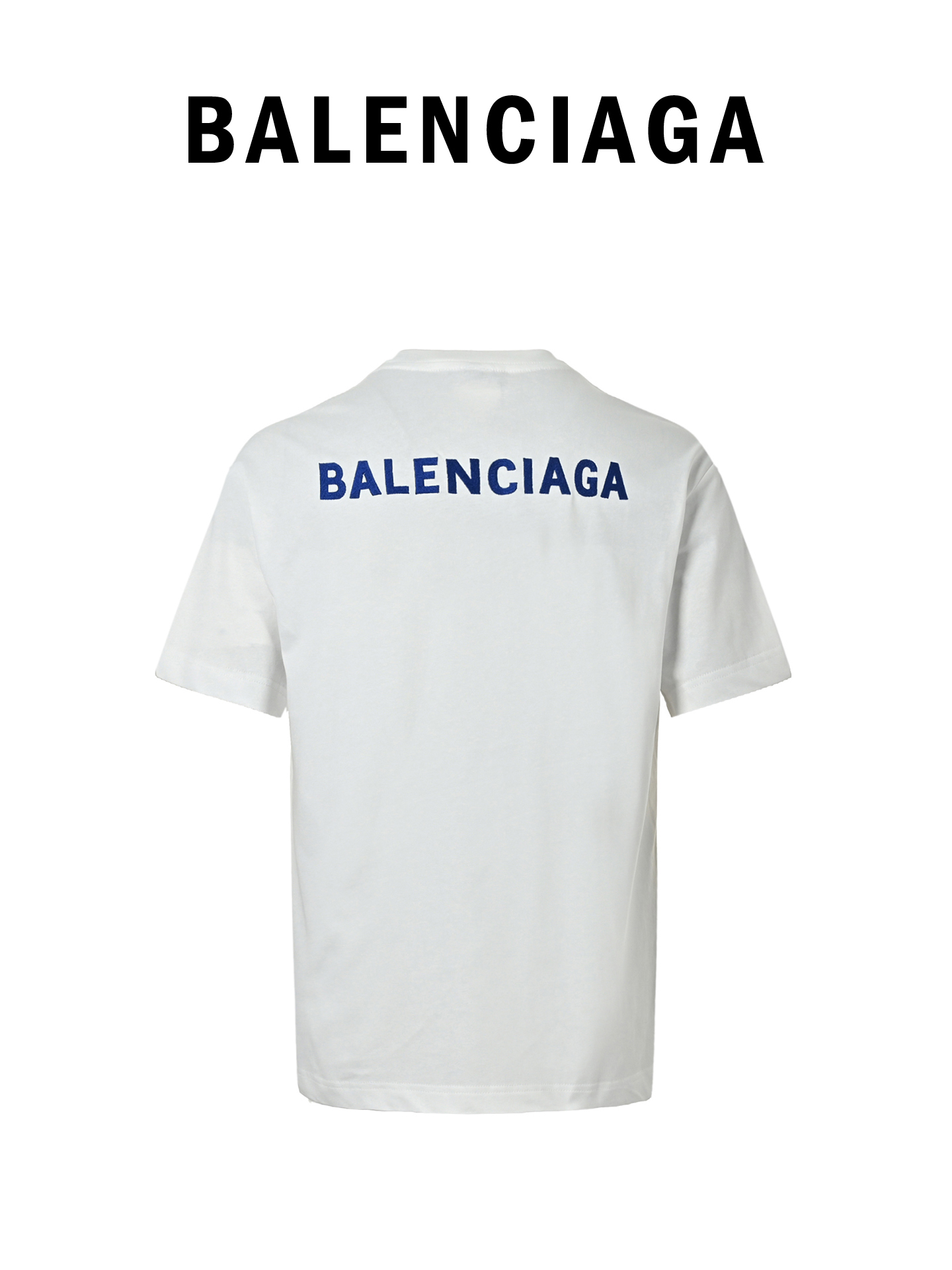 Balenciaga/巴黎世家 22ss 前后字母刺绣短袖-Chinese UA Cheap High Quatity Brand Clothes Bags handbags Sneakers wholesale wholesaler seller from China Factory suppliers Fashion Clothing Shoes best Quality Beautiful Price Balenciaga/巴黎世家 22ss 前后字母刺绣短袖