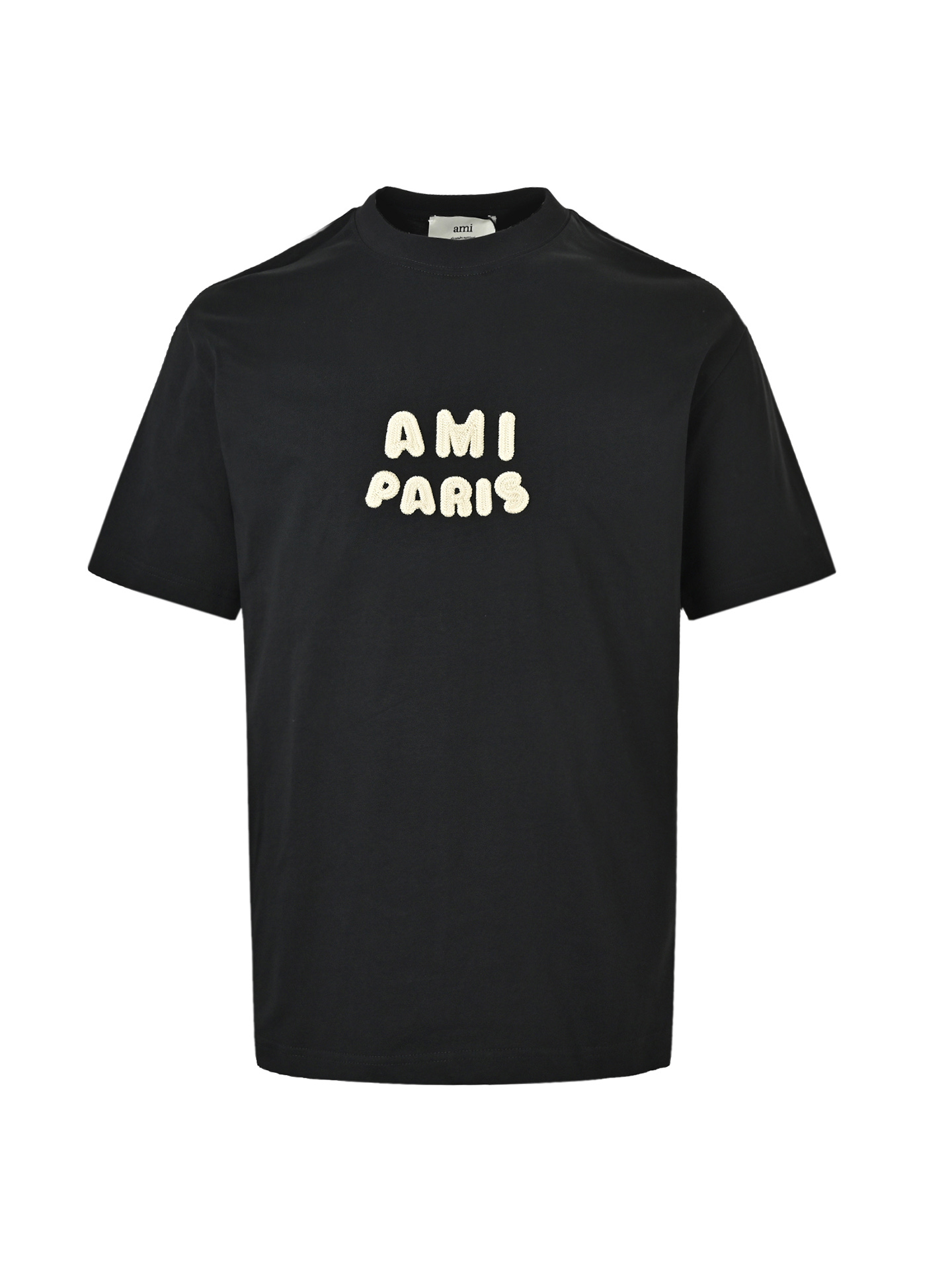 Ami Paris 钩针字母刺绣短袖 春夏揉进了春风里-Chinese UA Cheap High Quatity Brand Clothes Bags handbags Sneakers wholesale wholesaler seller from China Factory suppliers Fashion Clothing Shoes best Quality Beautiful Price Ami Paris 钩针字母刺绣短袖 春夏揉进了春风里