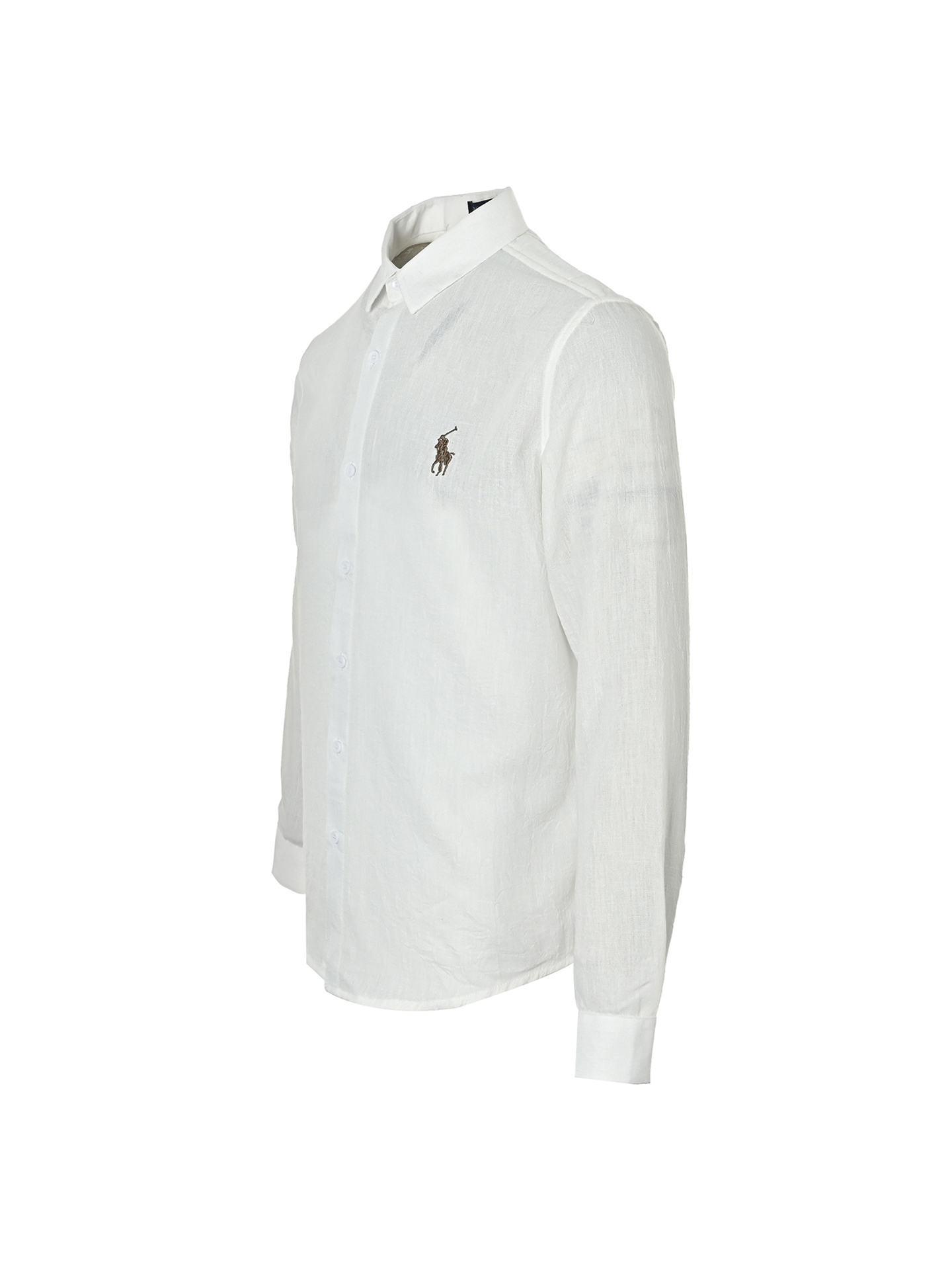 Polo Ralah Lauren拉夫劳伦金线骑士战马亚麻衬衫 白色 黑色
