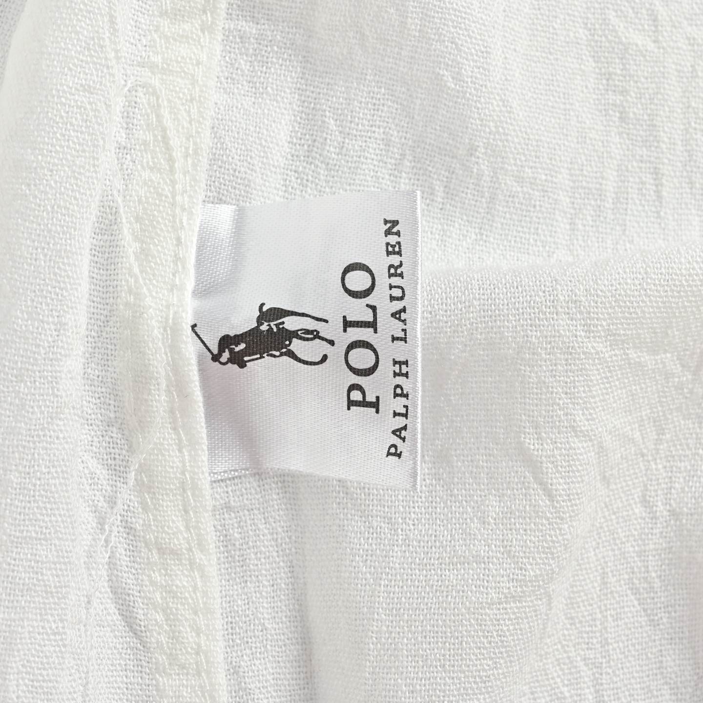 Polo Ralah Lauren拉夫劳伦金线骑士战马亚麻衬衫 白色 黑色