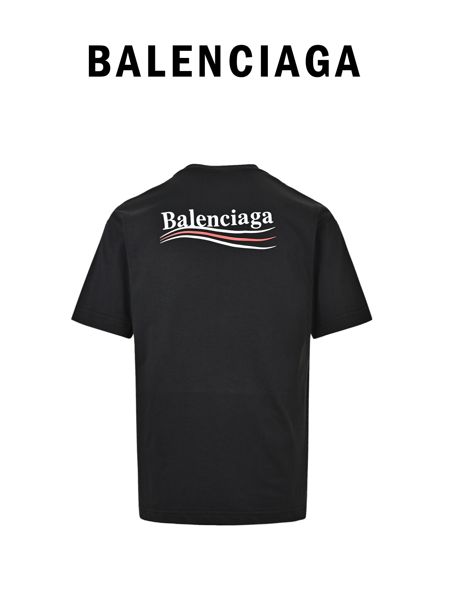 Balenciaga/巴黎世家 经典可乐波浪印花短袖