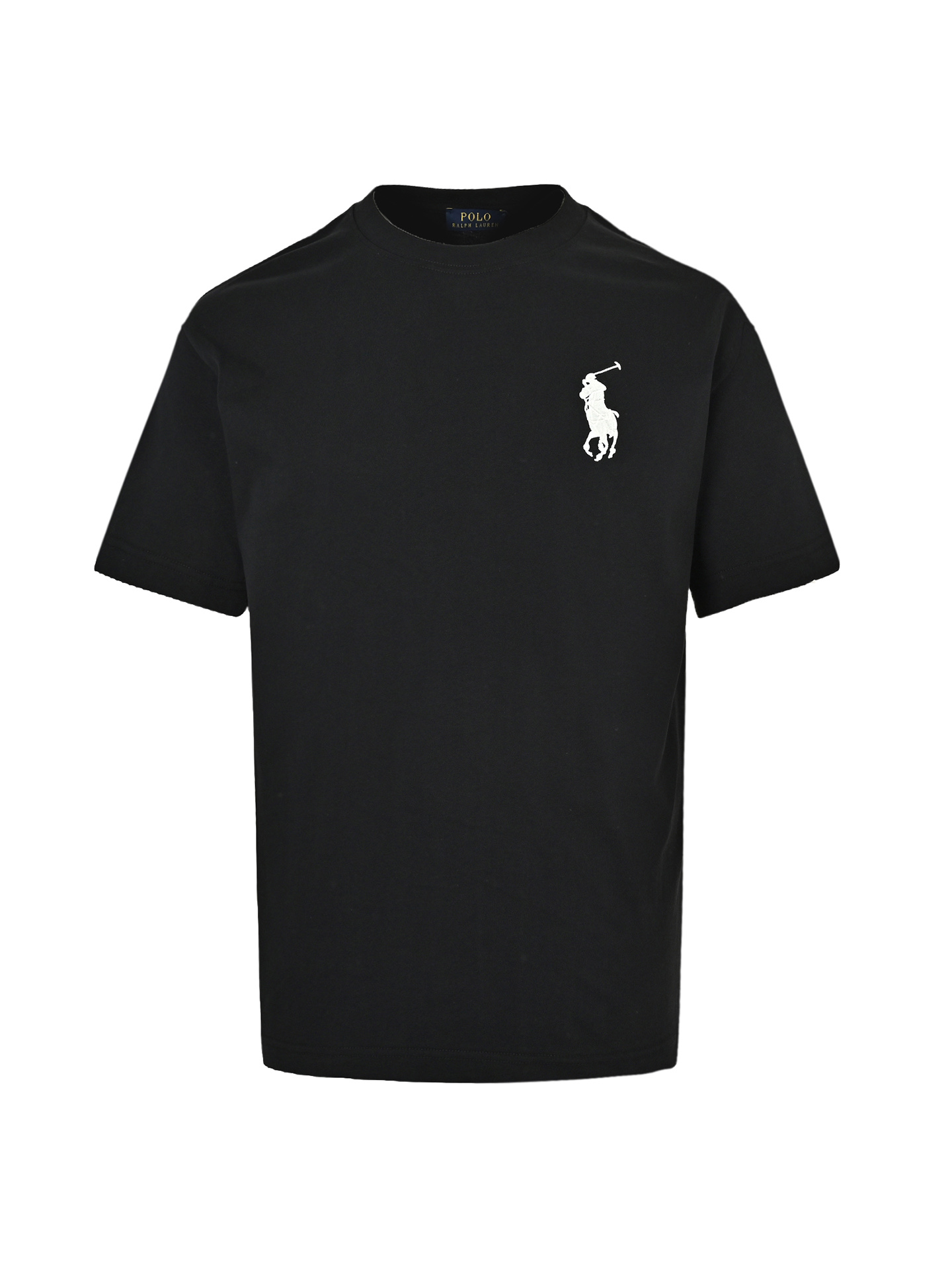 (黑色) Ralph Lauren/拉夫劳伦 大标logo刺绣圆领短袖-Top High Quatity Cheap Sneakers Fashion Clothing Clothes Bags handbags Shoes of all Brand wholesale With The best Quality And Beautiful Price from China Factory Chinese suppliers wholesaler seller (黑色) Ralph Lauren/拉夫劳伦 大标logo刺绣圆领短袖