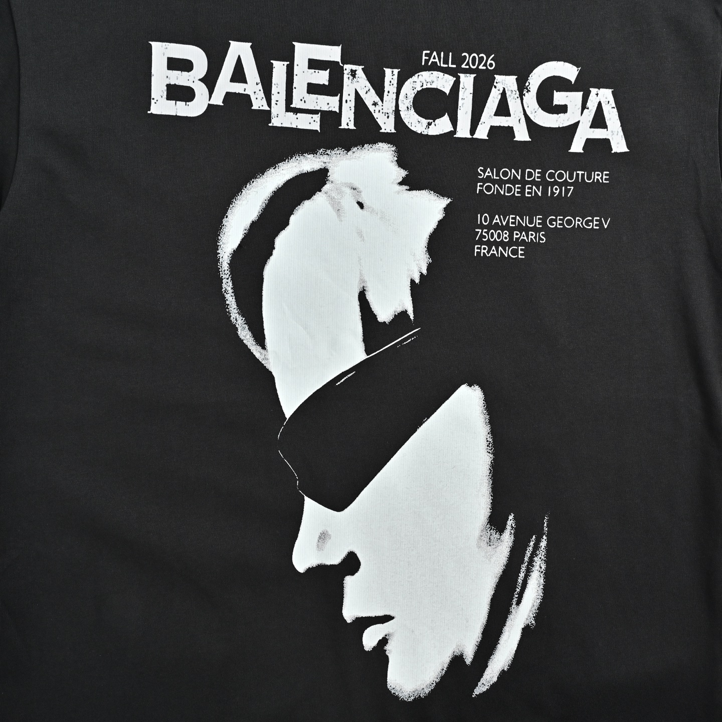 Balenciaga 巴黎世家 26ss 人像艺术字母印花短袖 墨镜黑白人像印花短袖T恤 黑色-Chinese UA Cheap High Quatity Brand Clothes Bags handbags Sneakers wholesale wholesaler seller from China Factory suppliers Fashion Clothing Shoes best Quality Beautiful Price Balenciaga 巴黎世家 26ss 人像艺术字母印花短袖 墨镜黑白人像印花短袖T恤 黑色