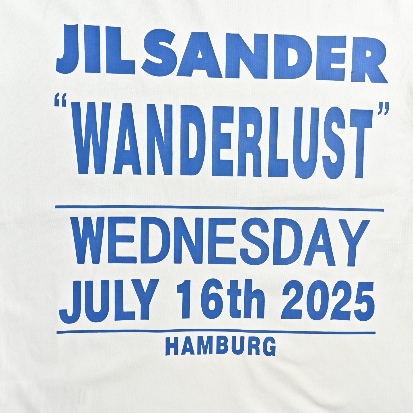 JIL SANDER 吉尔桑德 ss26秀款波光粼粼印花短袖T恤