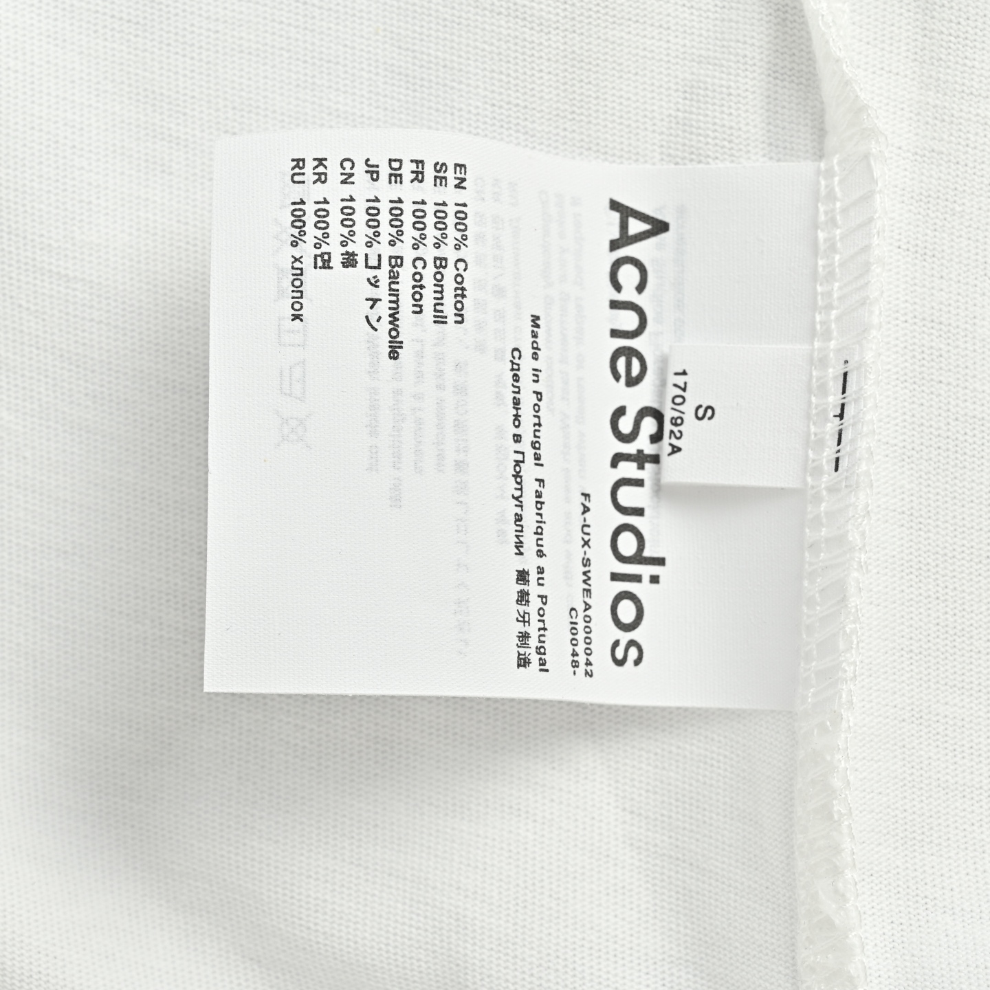 Acne studios 艾克妮 FW25 字母图案短袖T恤