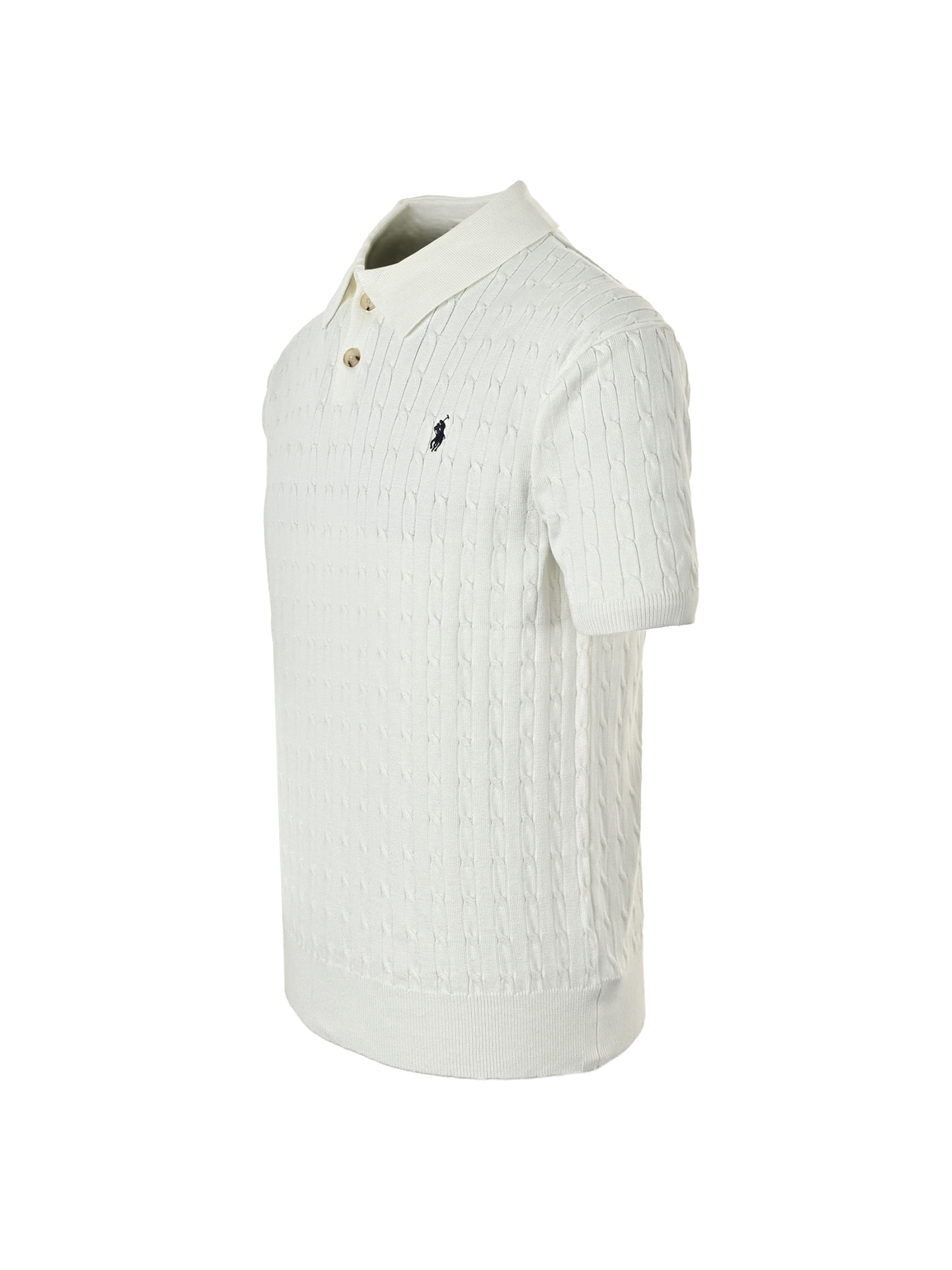 Ralph Lauren/拉夫劳伦 马标刺绣绞花针织Polo短袖
