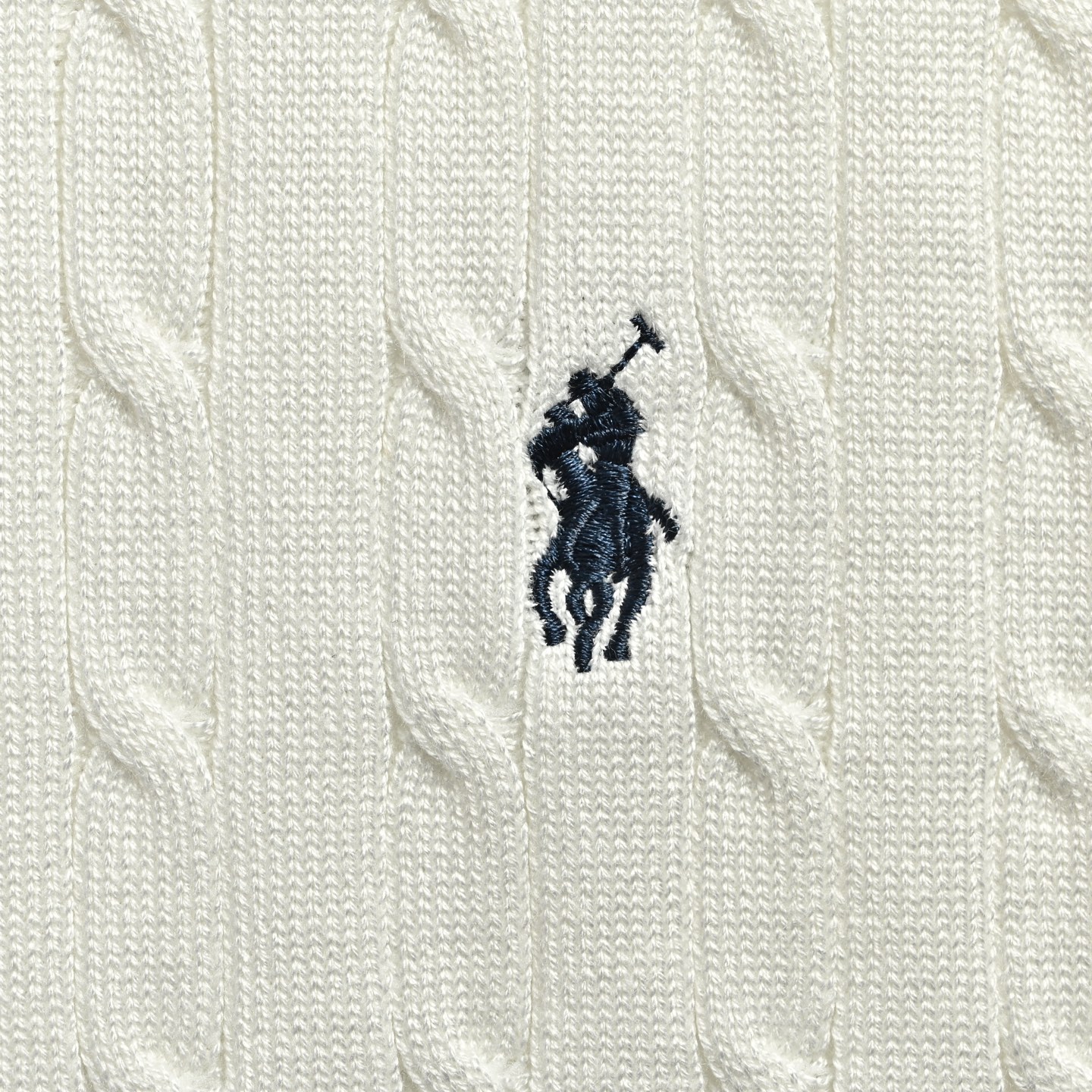 Ralph Lauren/拉夫劳伦 马标刺绣绞花针织Polo短袖