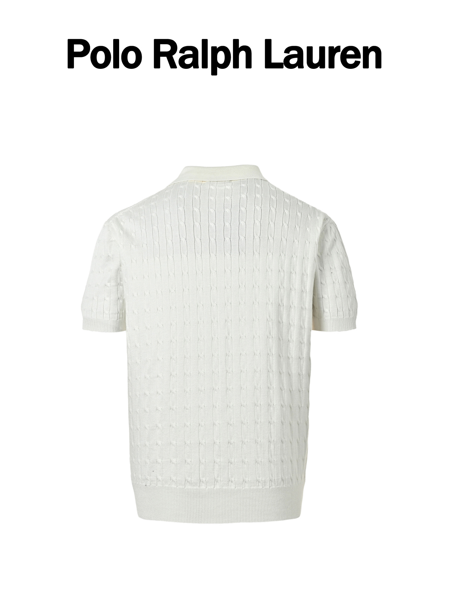 Ralph Lauren/拉夫劳伦 马标刺绣绞花针织Polo短袖