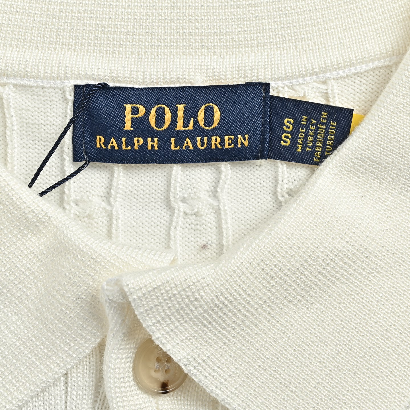 Ralph Lauren/拉夫劳伦 马标刺绣绞花针织Polo短袖
