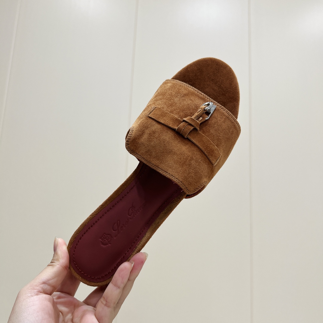 “High-Quality Lor*Pian*25vs Spring and Summer Shoes with Zirconium Fabric”