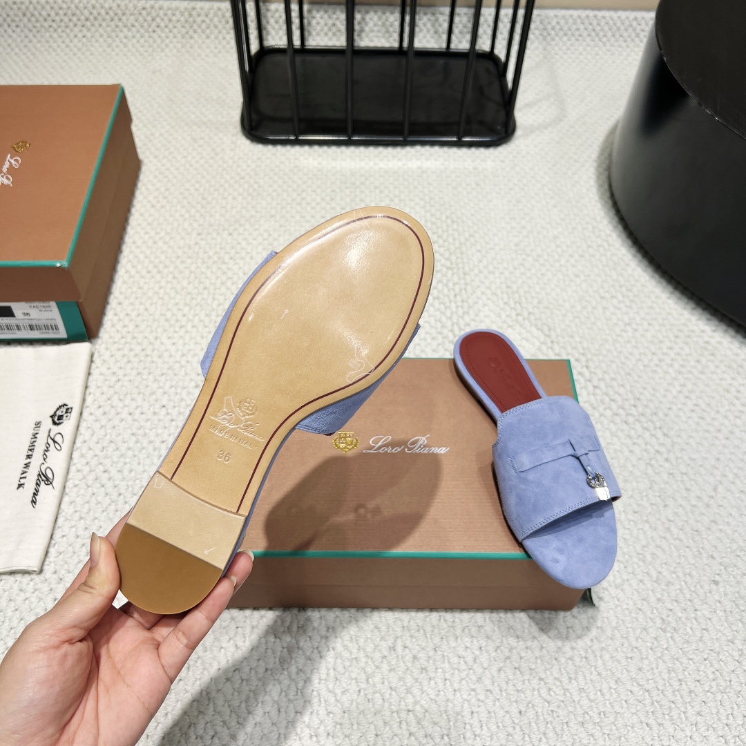 “High-Quality Lor*Pian*25vs Spring and Summer Shoes with Zirconium Fabric and Italian Real Bottom” - 图片 9