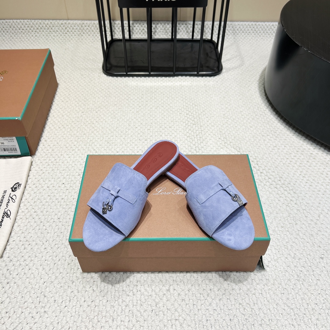 “High-Quality Lor*Pian*25vs Spring and Summer Shoes with Zirconium Fabric and Italian Real Bottom” - 图片 4