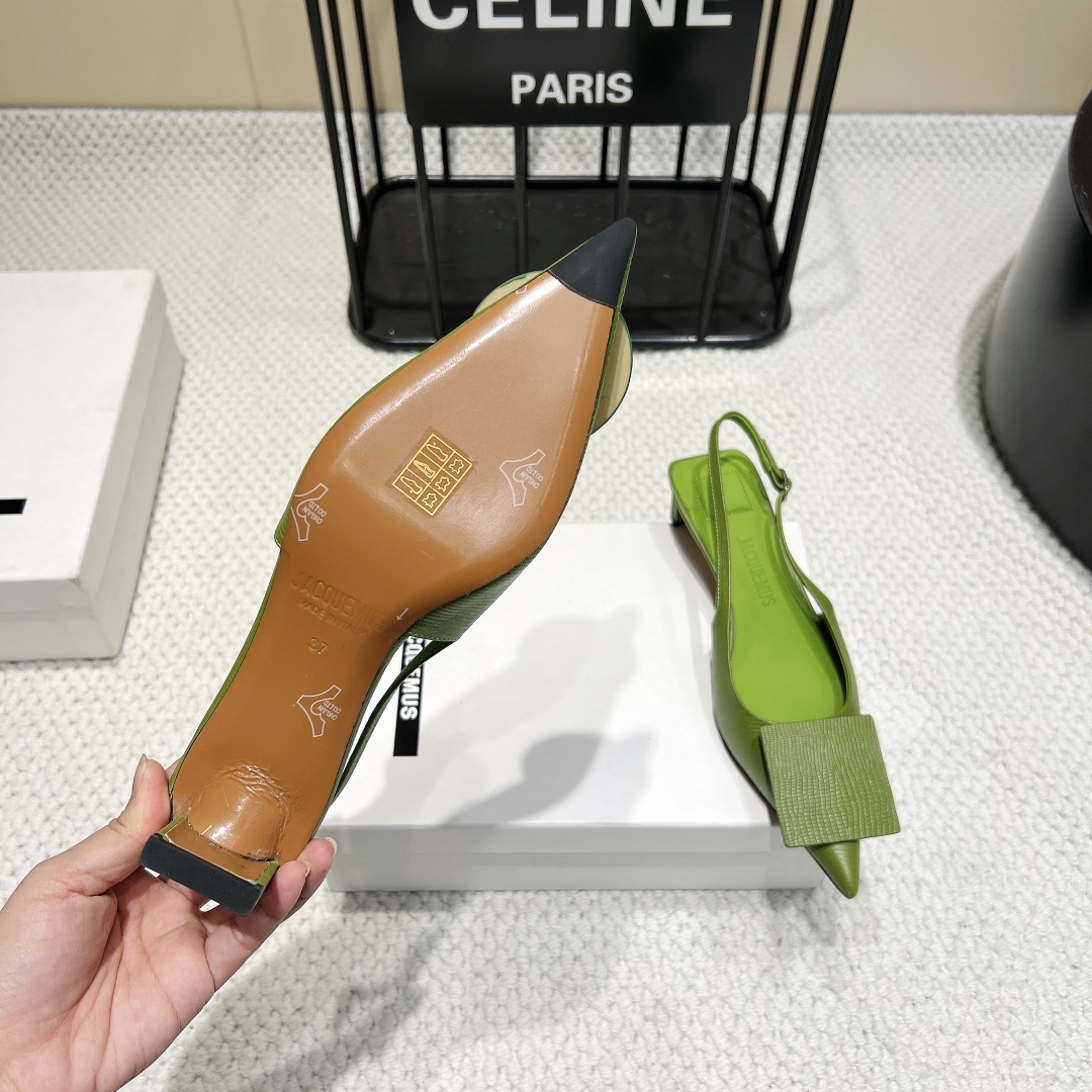 Jacquemus Geometric Low Heel Shoes: Elegant and Stylish Fashion Item - 图片 9