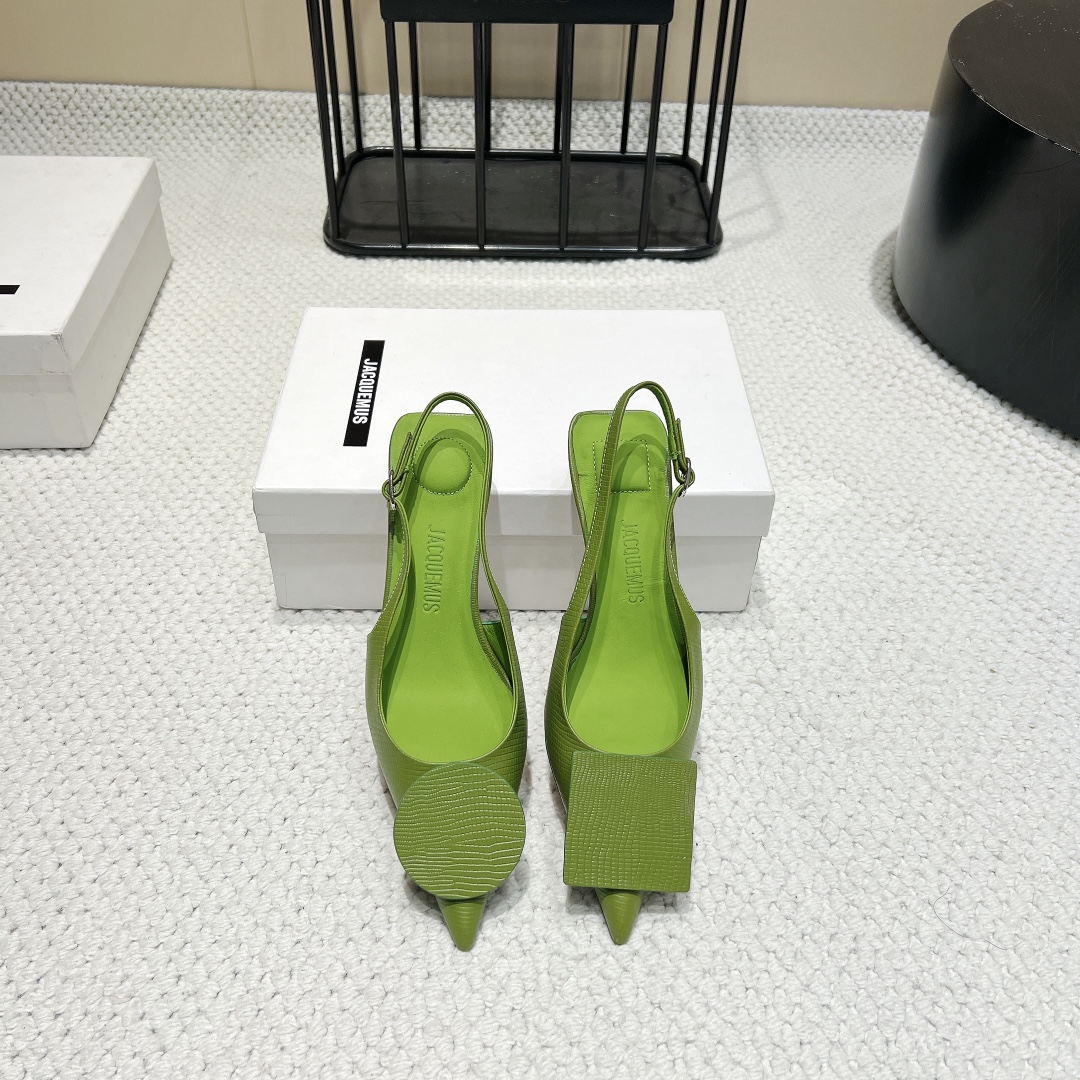 Jacquemus Geometric Low Heel Shoes: Elegant and Stylish Fashion Item - 图片 5