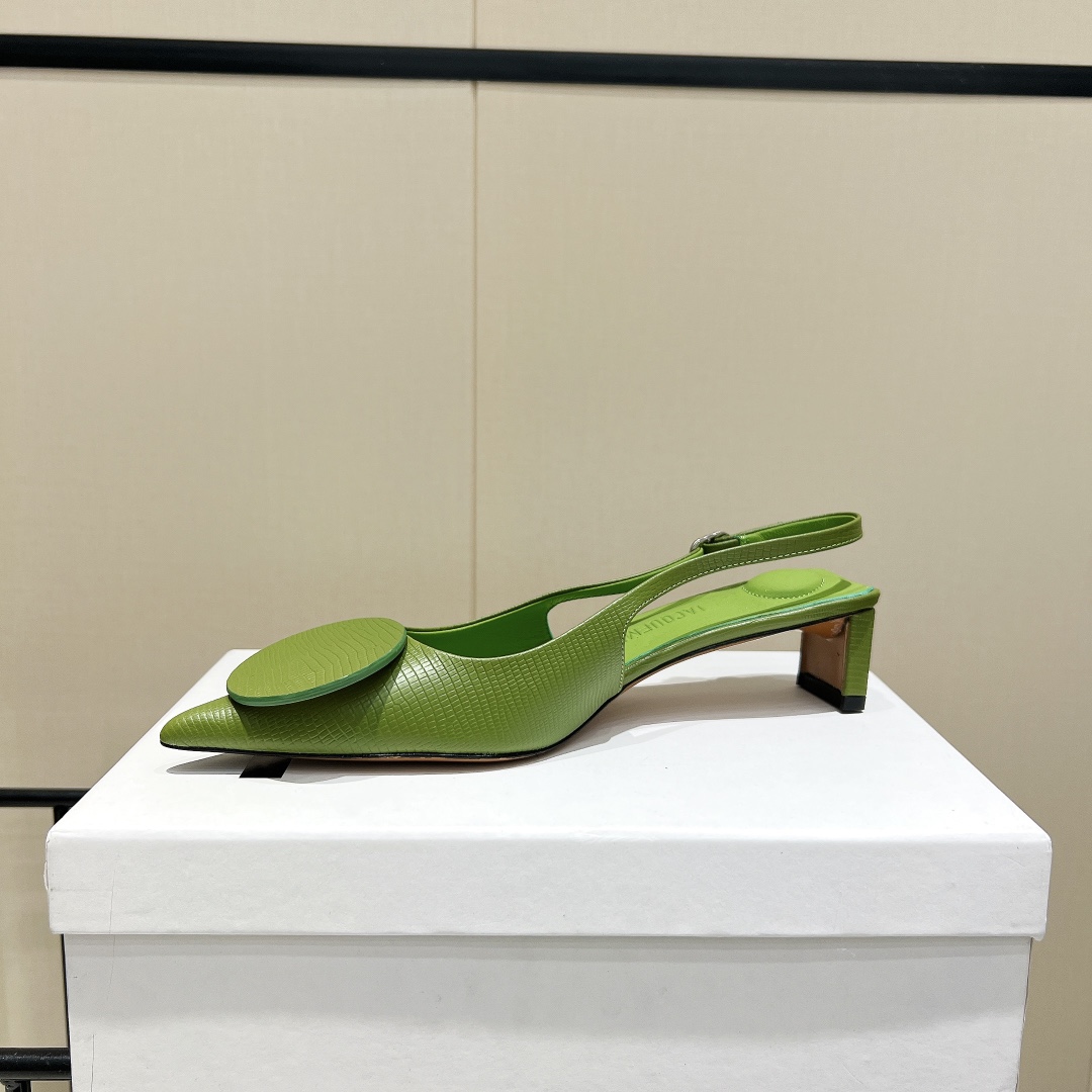 Jacquemus Geometric Low Heel Shoes: Elegant and Stylish Fashion Item - 图片 6