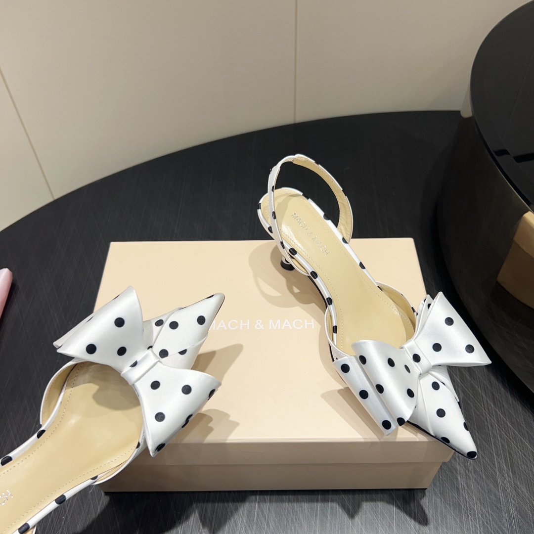 Mach and Mach Butterfly Shoe Series: Elegant Design with Custom Silk and Sheep Skin - 图片 6