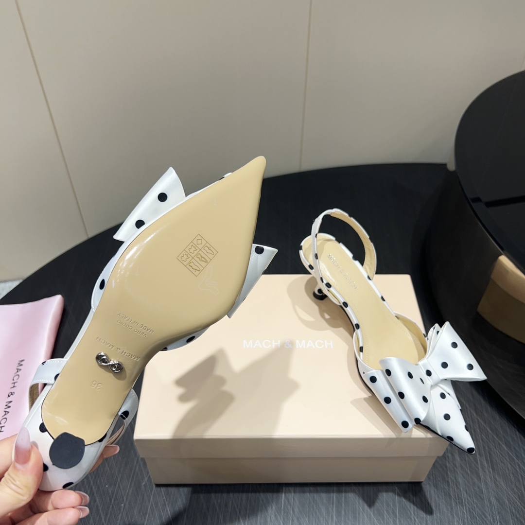 Mach and Mach Butterfly Shoe Series: Elegant Design with Custom Silk and Sheep Skin - 图片 9