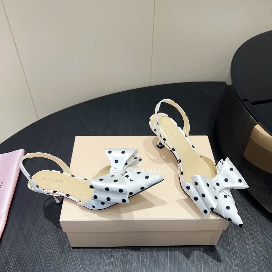 Mach and Mach Butterfly Shoe Series: Elegant Design with Custom Silk and Sheep Skin - 图片 4