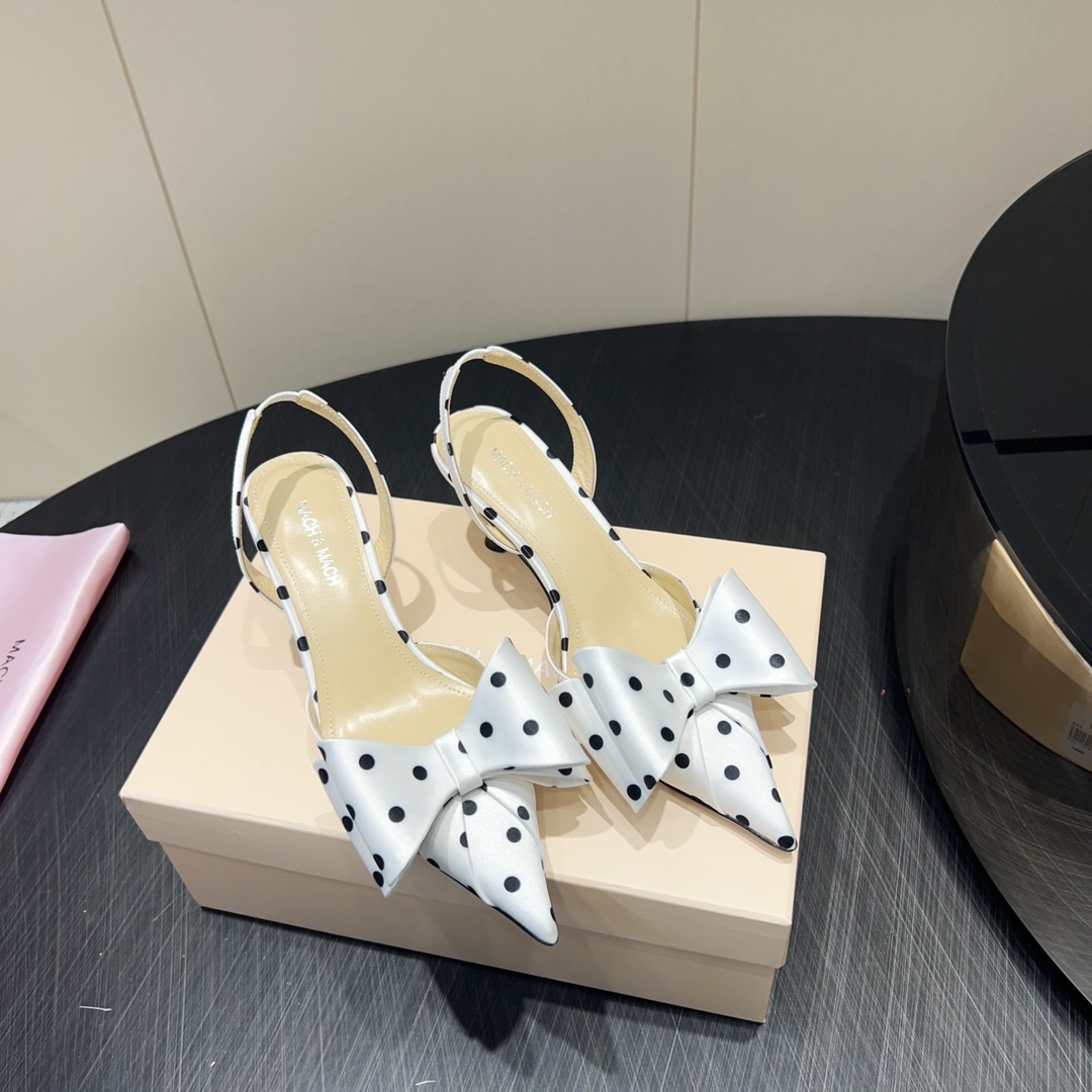 Mach and Mach Butterfly Shoe Series: Elegant Design with Custom Silk and Sheep Skin - 图片 3