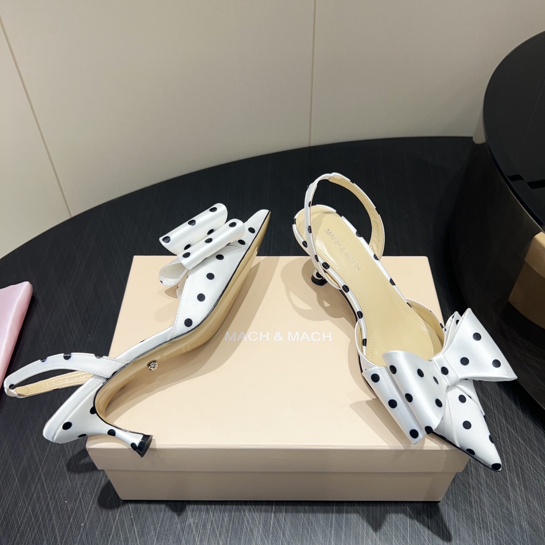 Mach and Mach Butterfly Shoe Series: Elegant Design with Custom Silk and Sheep Skin - 图片 7