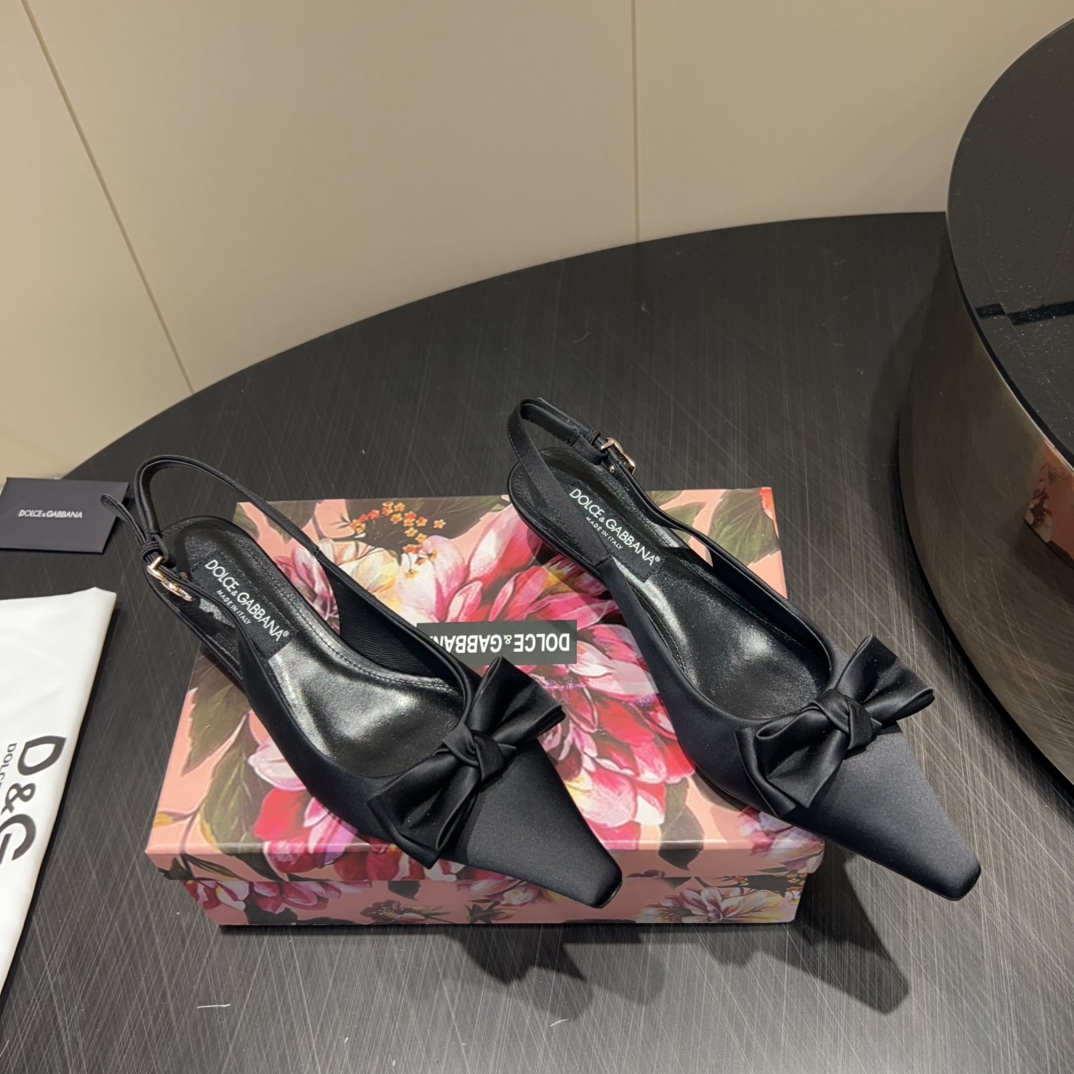 DOLCE & GABBANA 775 Twist Edition Shoes: Custom Silk, Sheepskin, Comfortable and Fashionable - 图片 1