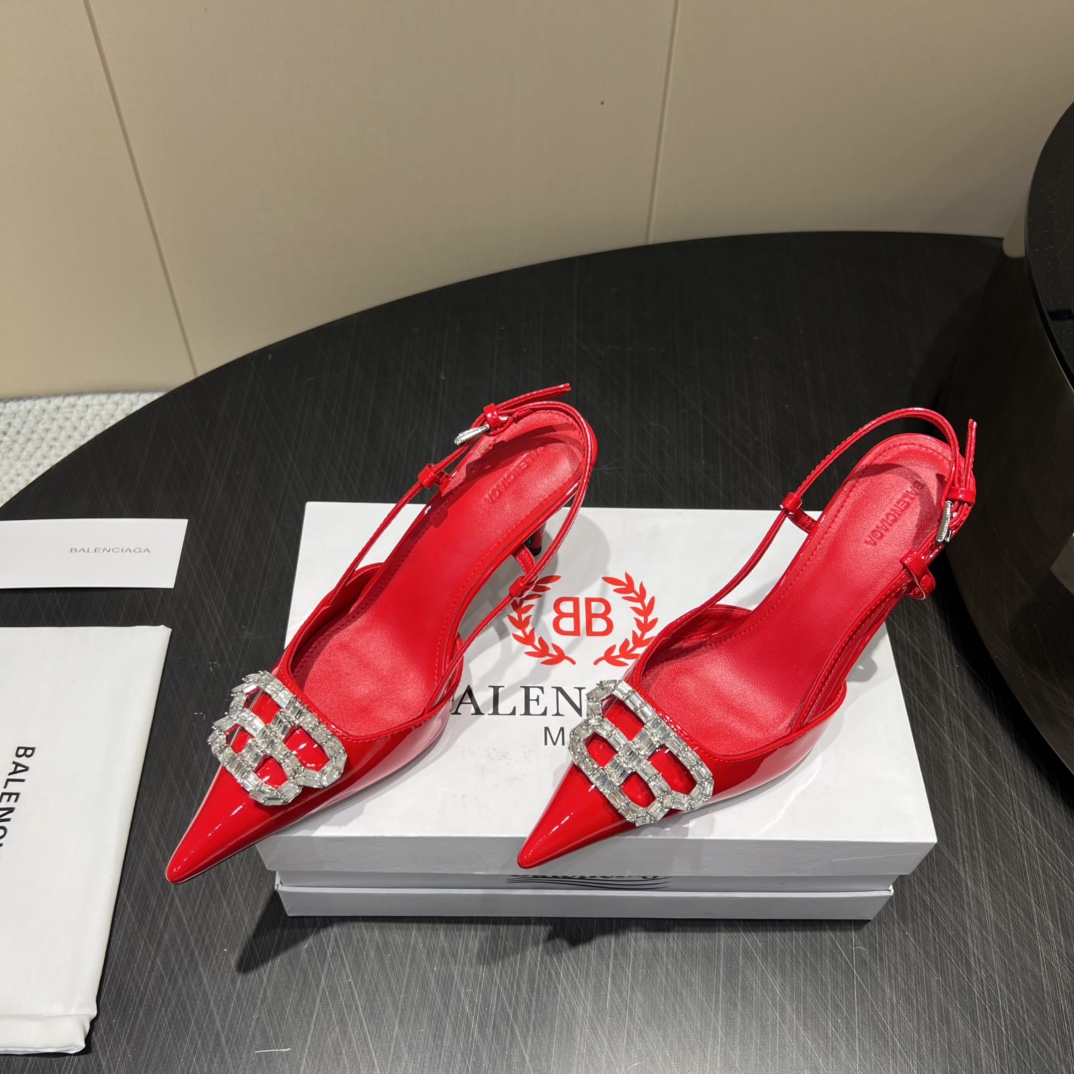 “720 Monopoly Top VersionB*ALENTIAG*A~2025 Single Shoe Series with Custom Italian Skin Bottom – 8cm Height” - 图片 2