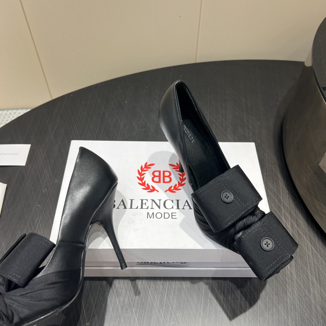 “High-End Women’s Shoes: Italian Leather, Sheepskin, Custom Buttons, 10cm Heels – 2025 Collection” - 图片 6