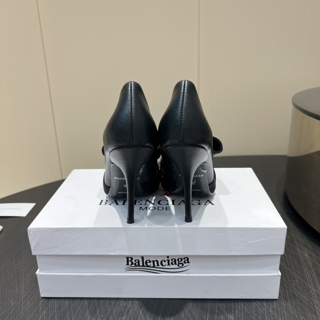 “High-End Women’s Shoes: Italian Leather, Sheepskin, Custom Buttons, 10cm Heels – 2025 Collection” - 图片 7