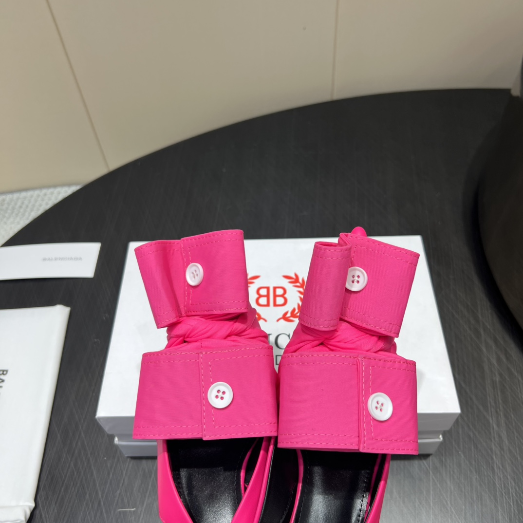 “720 Monopoly Top Version High Heels: Italian Leather, Sheepskin, Button Details, 5cm Heel Height (2025 Collection)” - 图片 6