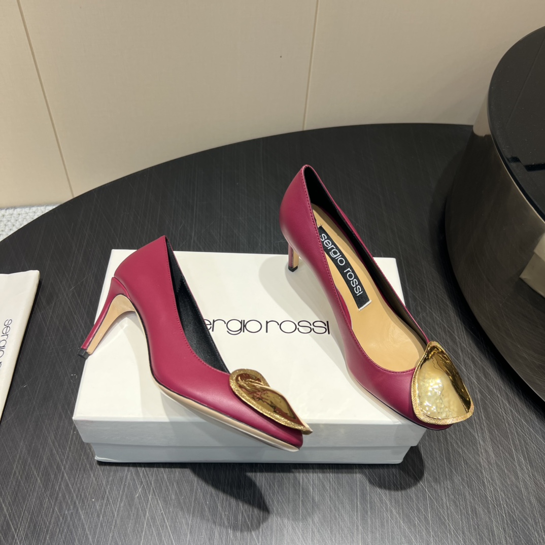Fashion Series Serglorossl P672 High Heel Shoe with Sheep Skin Material – 2025 Collection Overview